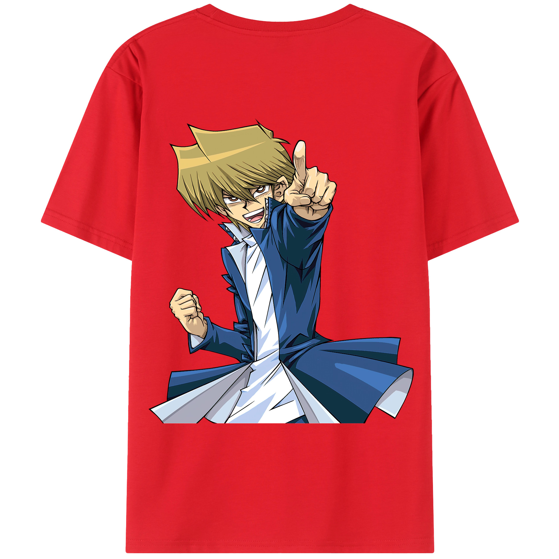（画像用） 遊☆戯☆王 Yu-Gi-Oh! 綿100％ メンズ半袖Tシャツ（バックプリント） 通気性