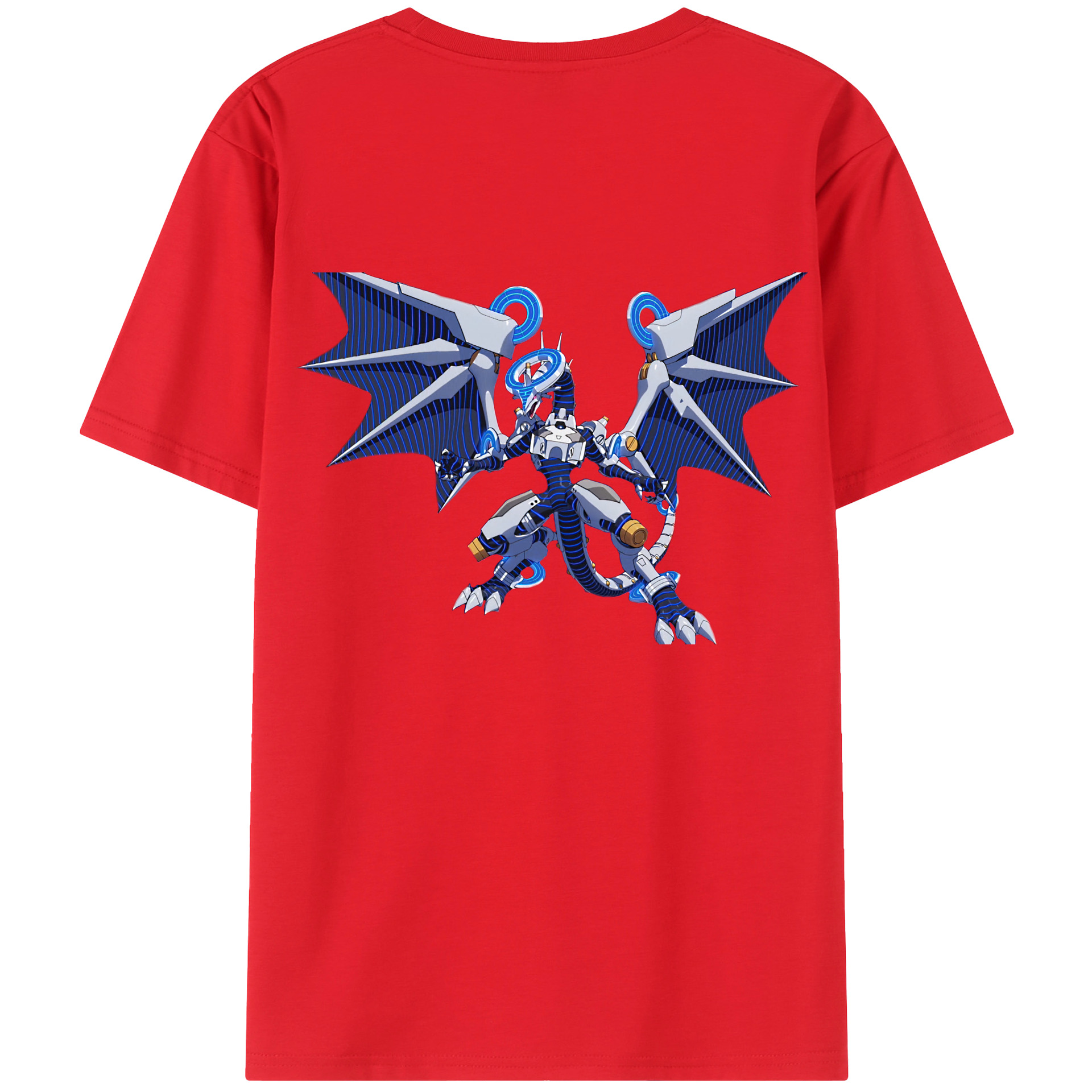 （画像用） 遊☆戯☆王 Yu-Gi-Oh! 綿100％ メンズ半袖Tシャツ（バックプリント） 通気性