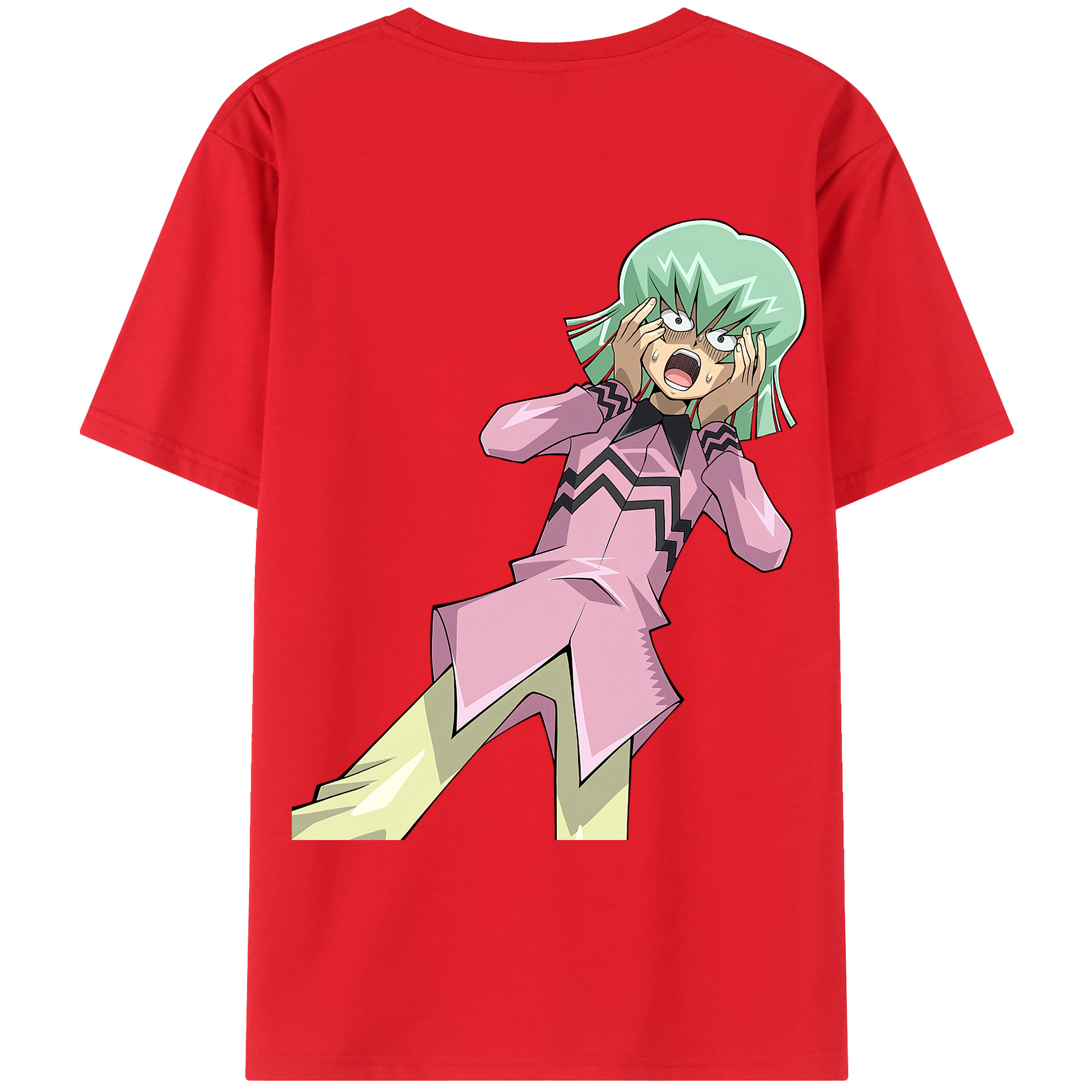 （画像用） 遊☆戯☆王 Yu-Gi-Oh! 綿100％ メンズ半袖Tシャツ（バックプリント） 通気性
