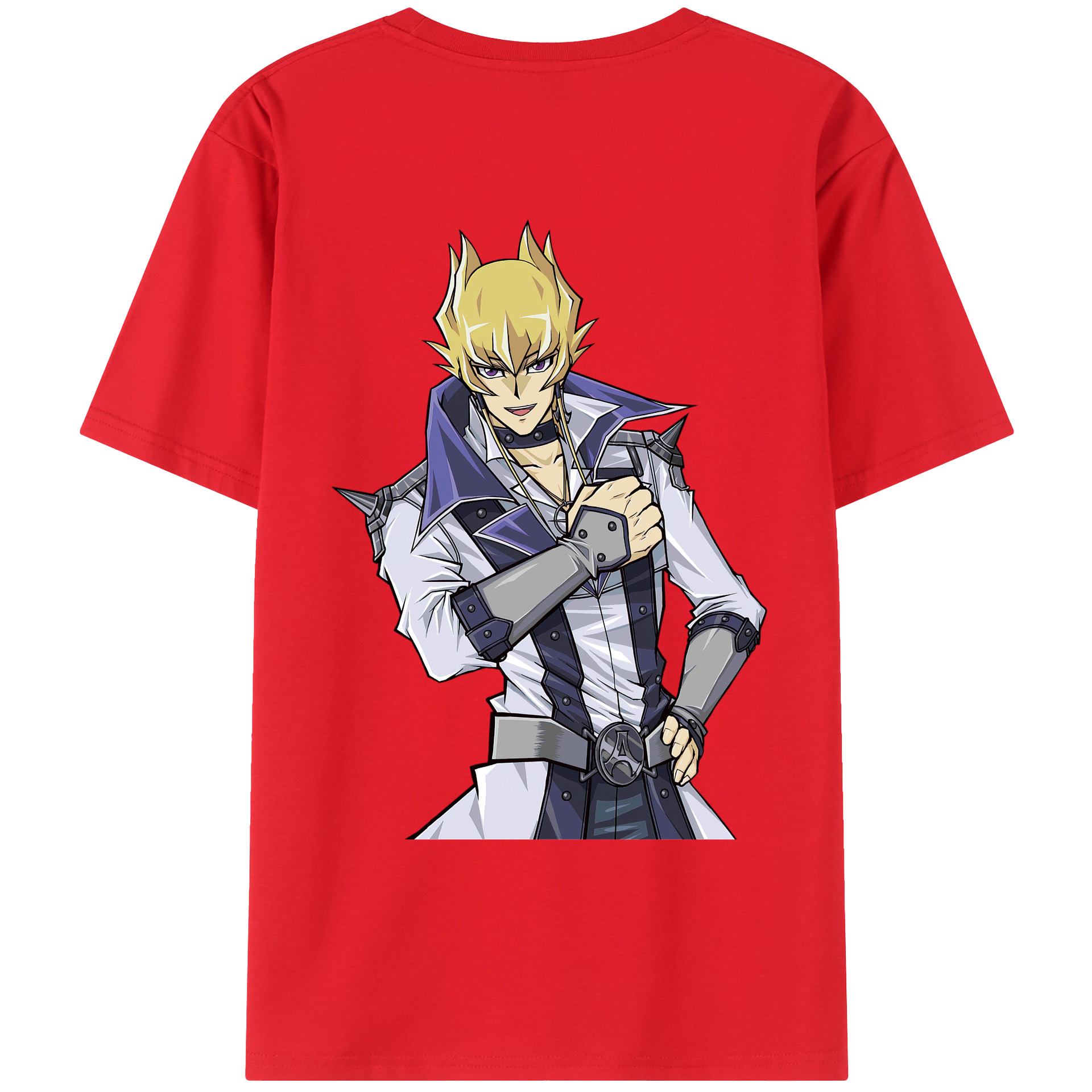 （画像用） 遊☆戯☆王 Yu-Gi-Oh! 綿100％ メンズ半袖Tシャツ（バックプリント） 通気性