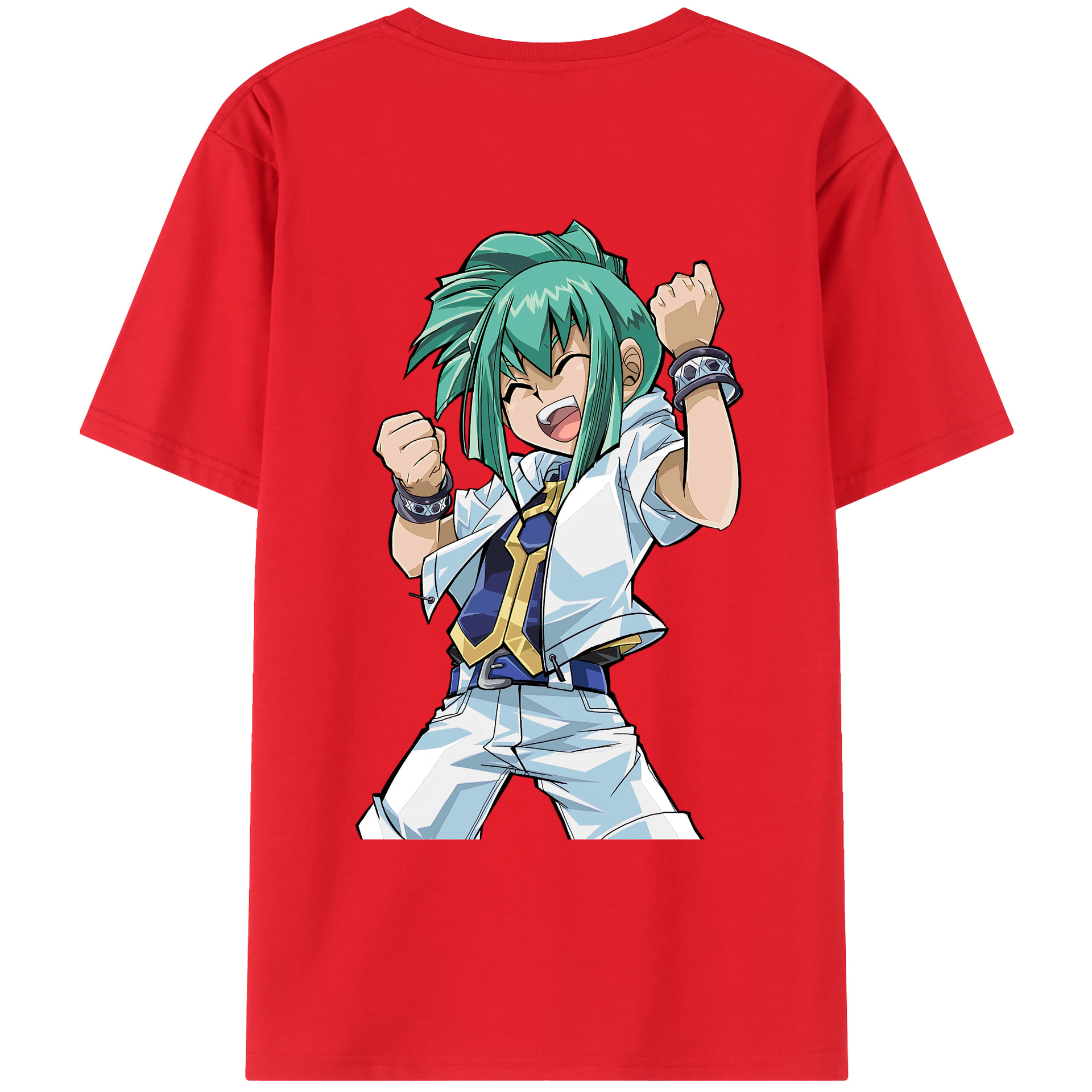 （画像用） 遊☆戯☆王 Yu-Gi-Oh! 綿100％ メンズ半袖Tシャツ（バックプリント） 通気性
