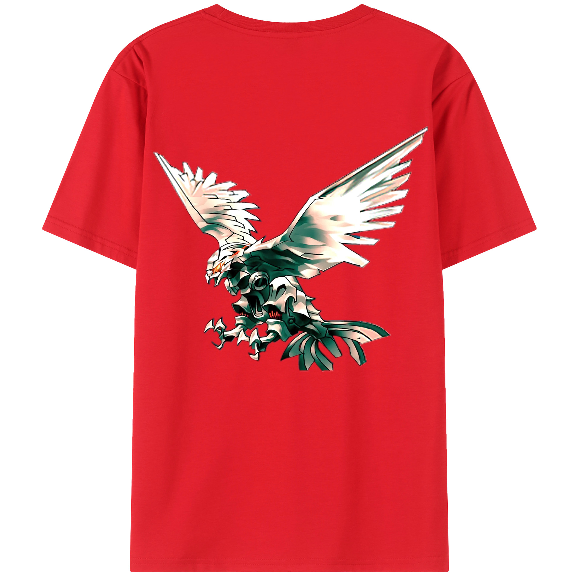 （画像用） 遊☆戯☆王 Yu-Gi-Oh! 綿100％ メンズ半袖Tシャツ（バックプリント） 通気性