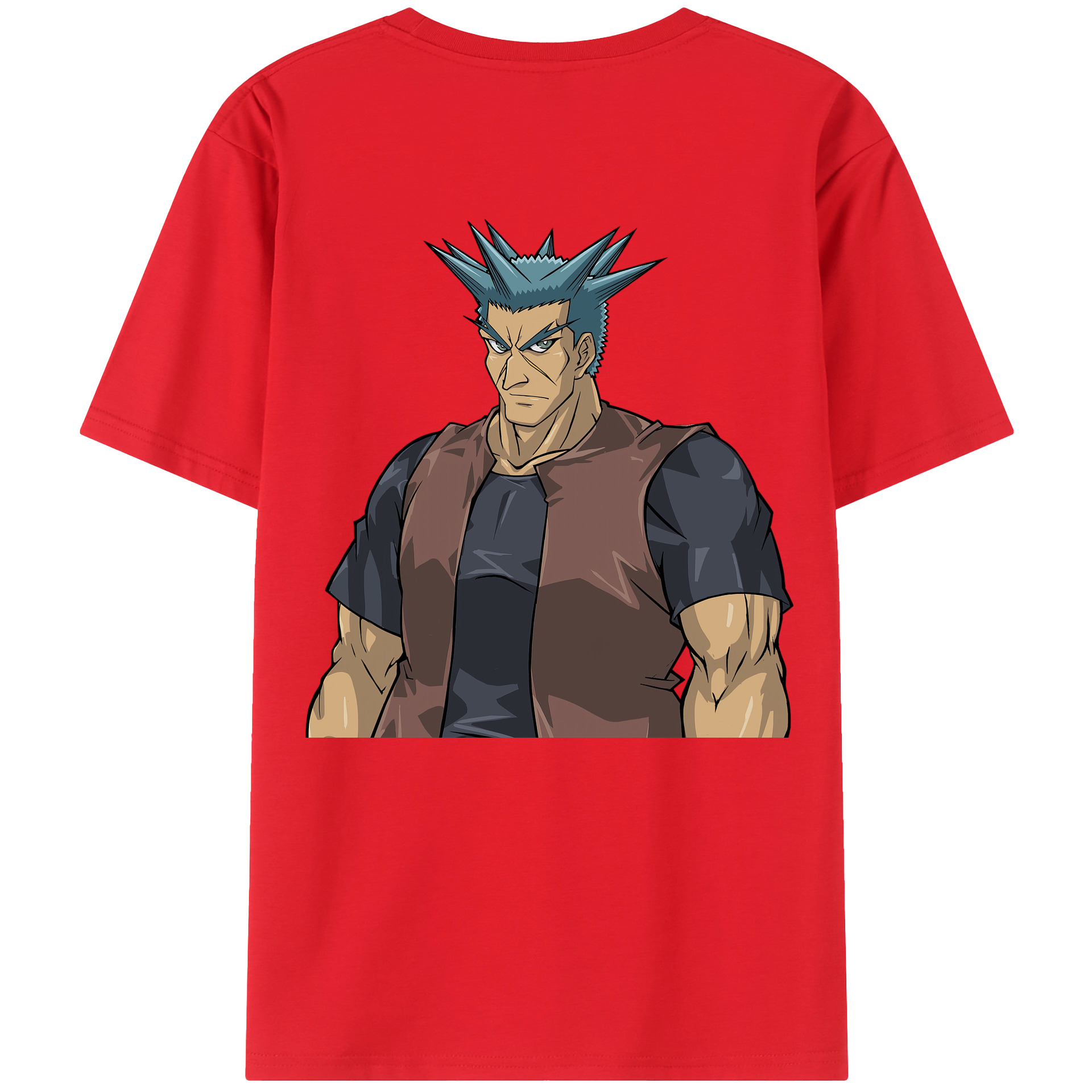 （画像用） 遊☆戯☆王 Yu-Gi-Oh! 綿100％ メンズ半袖Tシャツ（バックプリント） 通気性