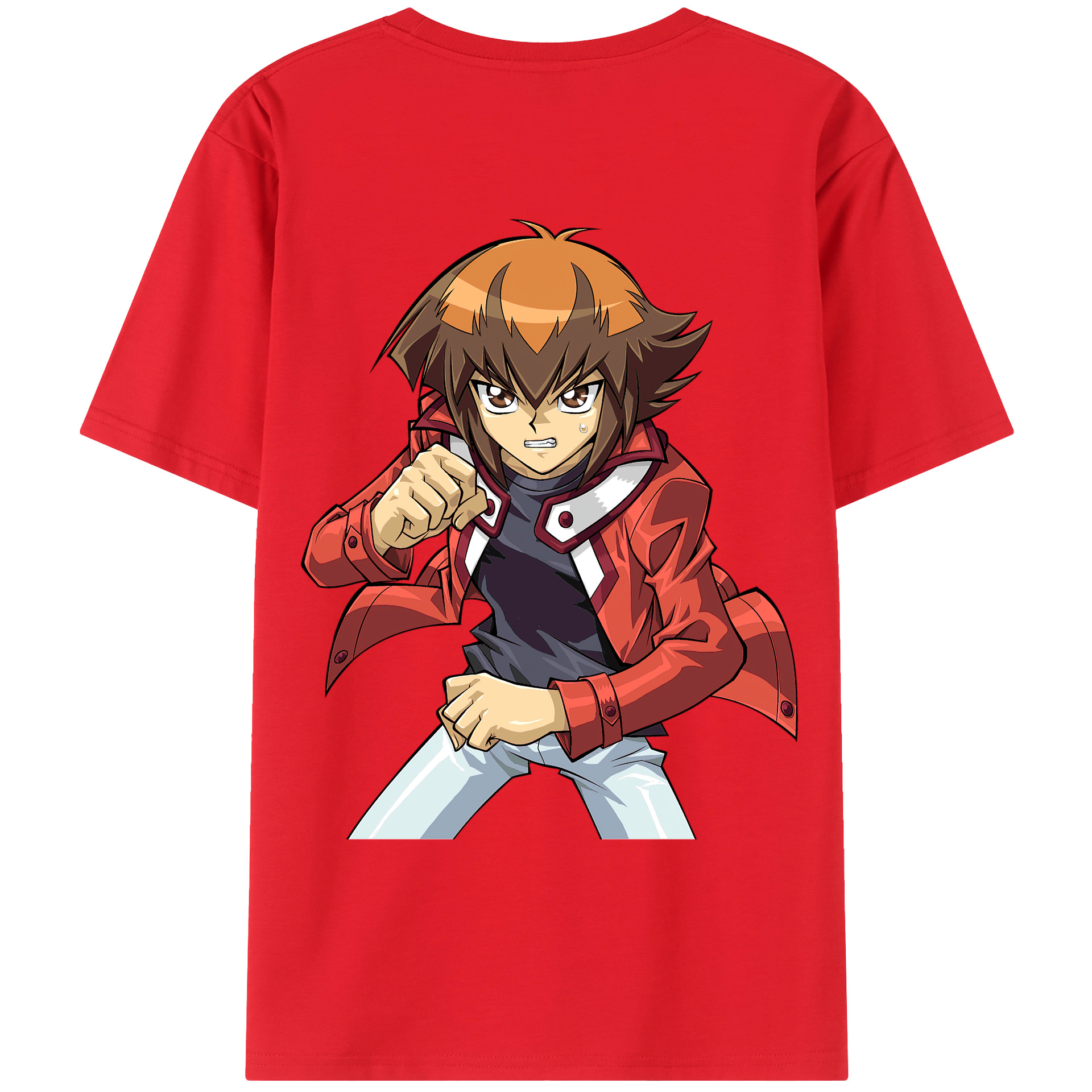 （画像用） 遊☆戯☆王 Yu-Gi-Oh! 綿100％ メンズ半袖Tシャツ（バックプリント） 通気性