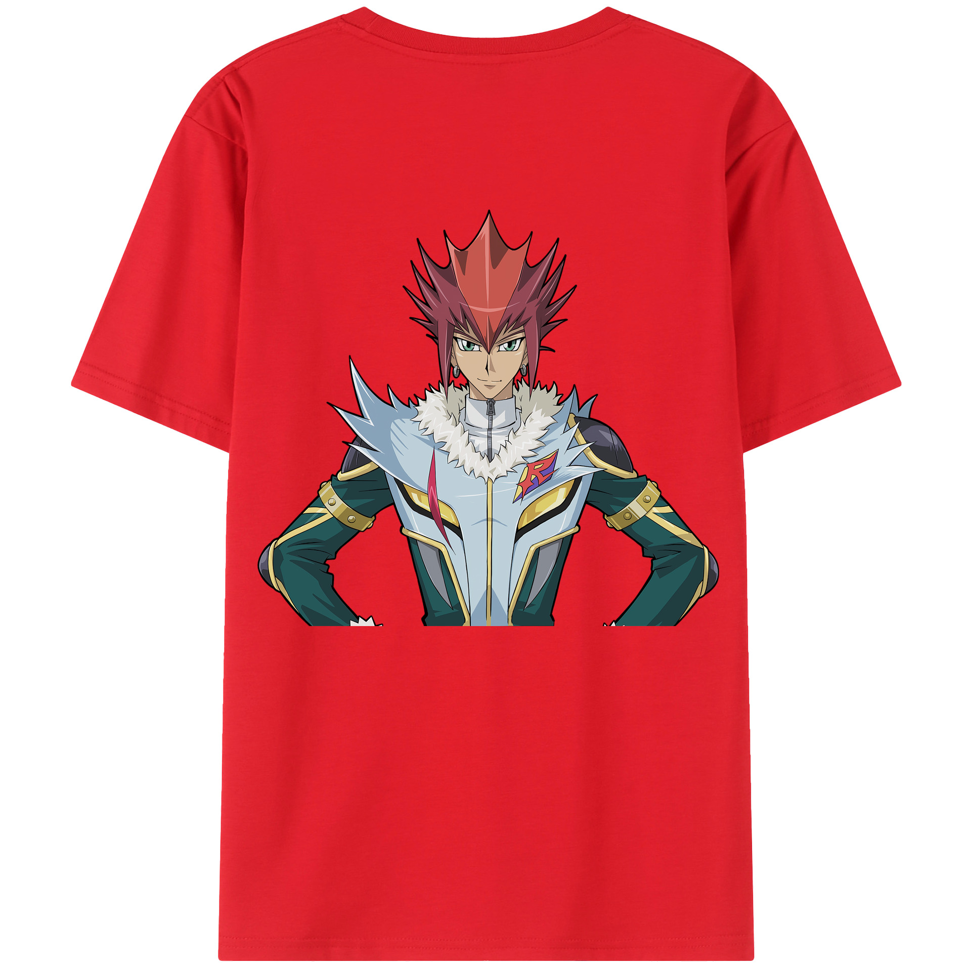 （画像用） 遊☆戯☆王 Yu-Gi-Oh! 綿100％ メンズ半袖Tシャツ（バックプリント） 通気性