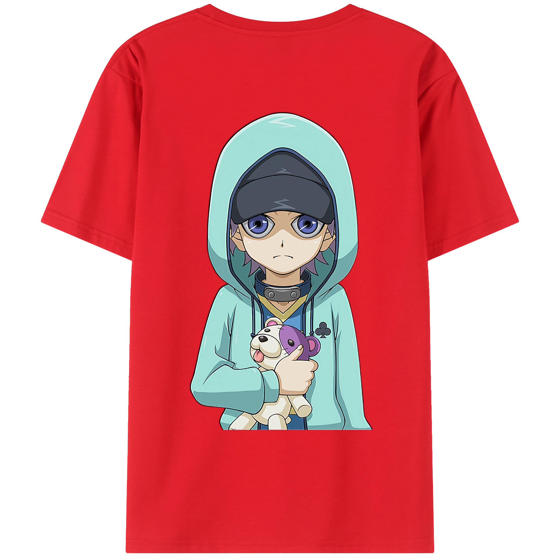 （画像用） 遊☆戯☆王 Yu-Gi-Oh! 綿100％ メンズ半袖Tシャツ（バックプリント） 通気性