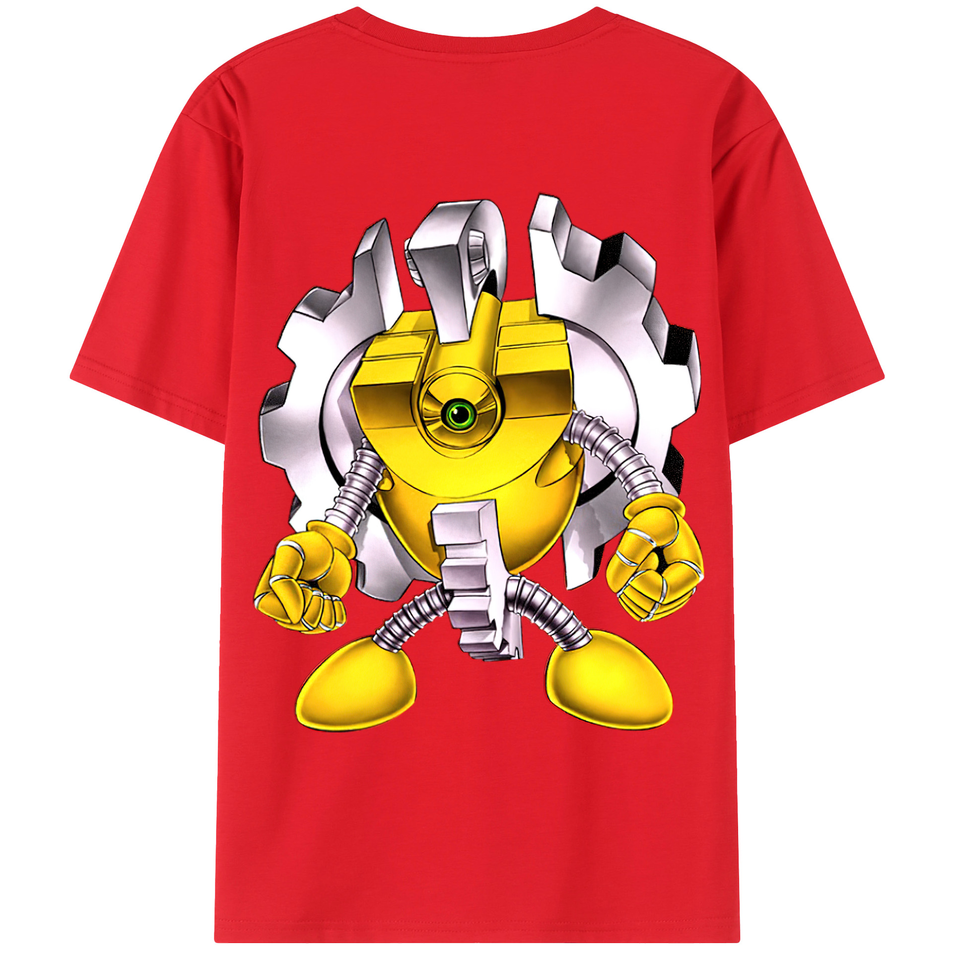 （画像用） 遊☆戯☆王 Yu-Gi-Oh! 綿100％ メンズ半袖Tシャツ（バックプリント） 通気性