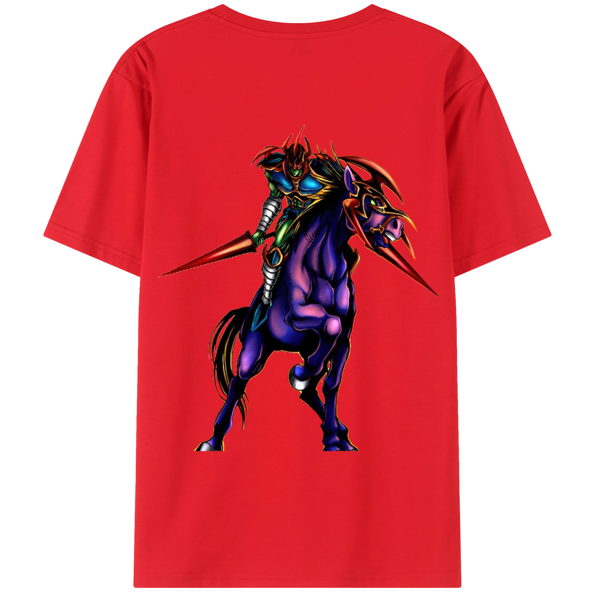 （画像用） 遊☆戯☆王 Yu-Gi-Oh! 綿100％ メンズ半袖Tシャツ（バックプリント） 通気性
