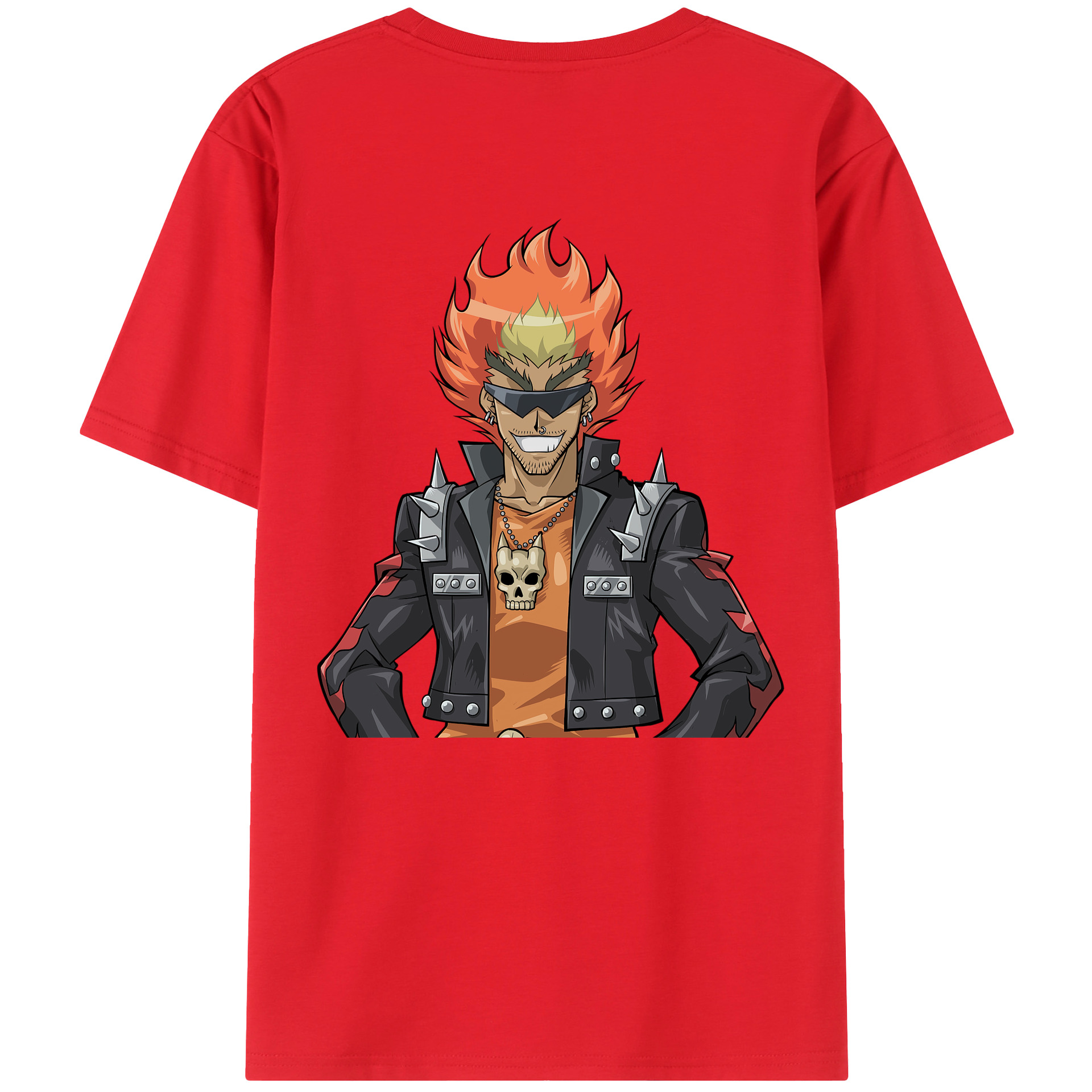 （画像用） 遊☆戯☆王 Yu-Gi-Oh! 綿100％ メンズ半袖Tシャツ（バックプリント） 通気性
