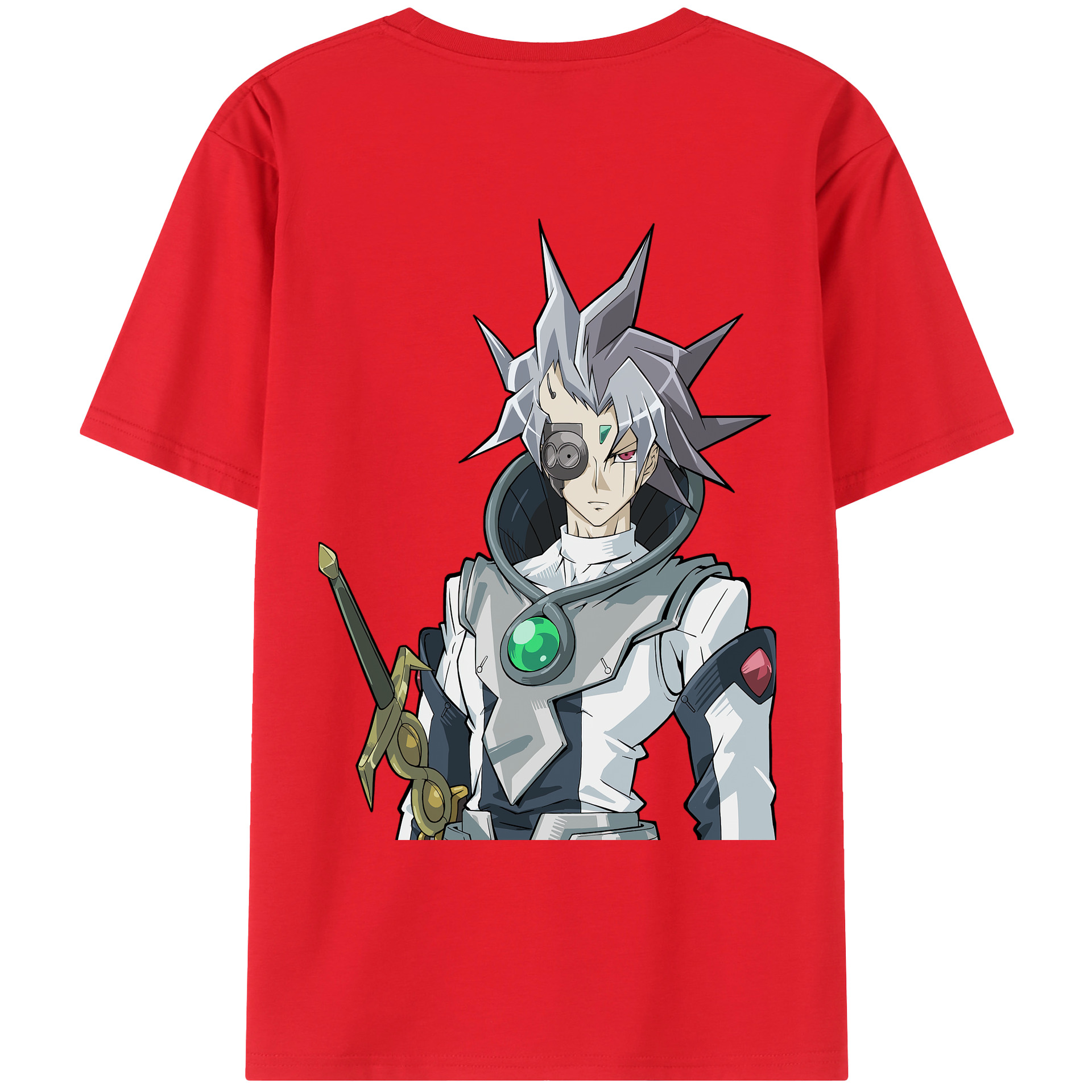 （画像用） 遊☆戯☆王 Yu-Gi-Oh! 綿100％ メンズ半袖Tシャツ（バックプリント） 通気性