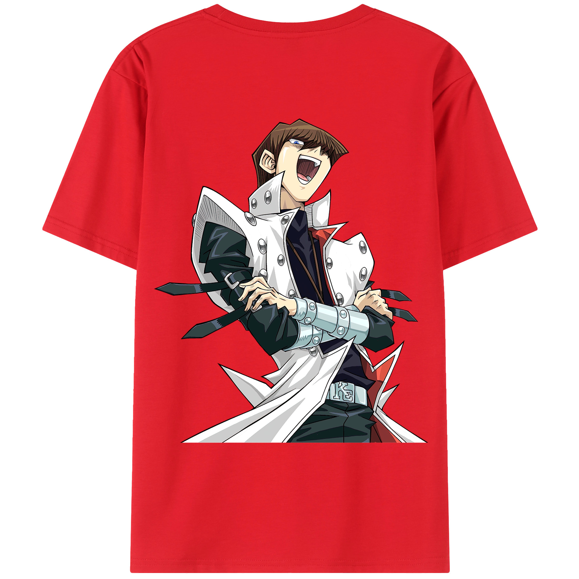 （画像用） 遊☆戯☆王 Yu-Gi-Oh! 綿100％ メンズ半袖Tシャツ（バックプリント） 通気性