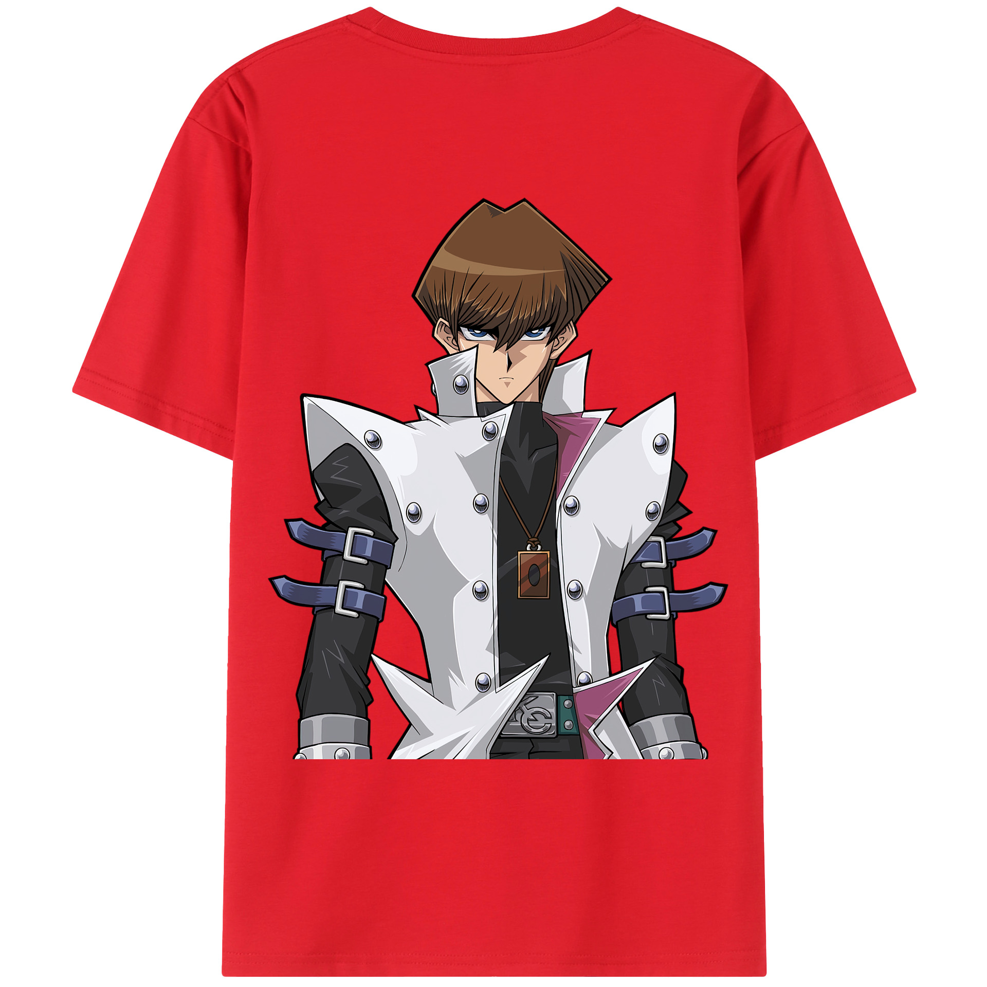 （画像用） 遊☆戯☆王 Yu-Gi-Oh! 綿100％ メンズ半袖Tシャツ（バックプリント） 通気性