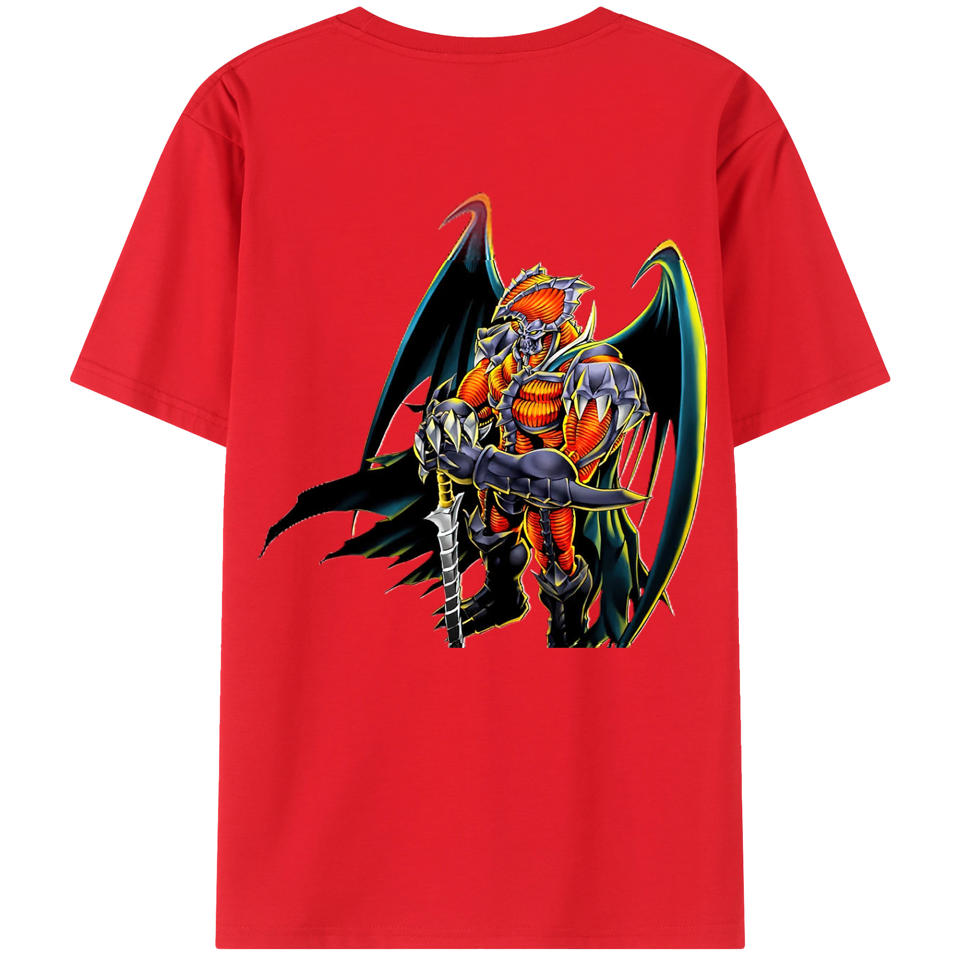 （画像用） 遊☆戯☆王 Yu-Gi-Oh! 綿100％ メンズ半袖Tシャツ（バックプリント） 通気性