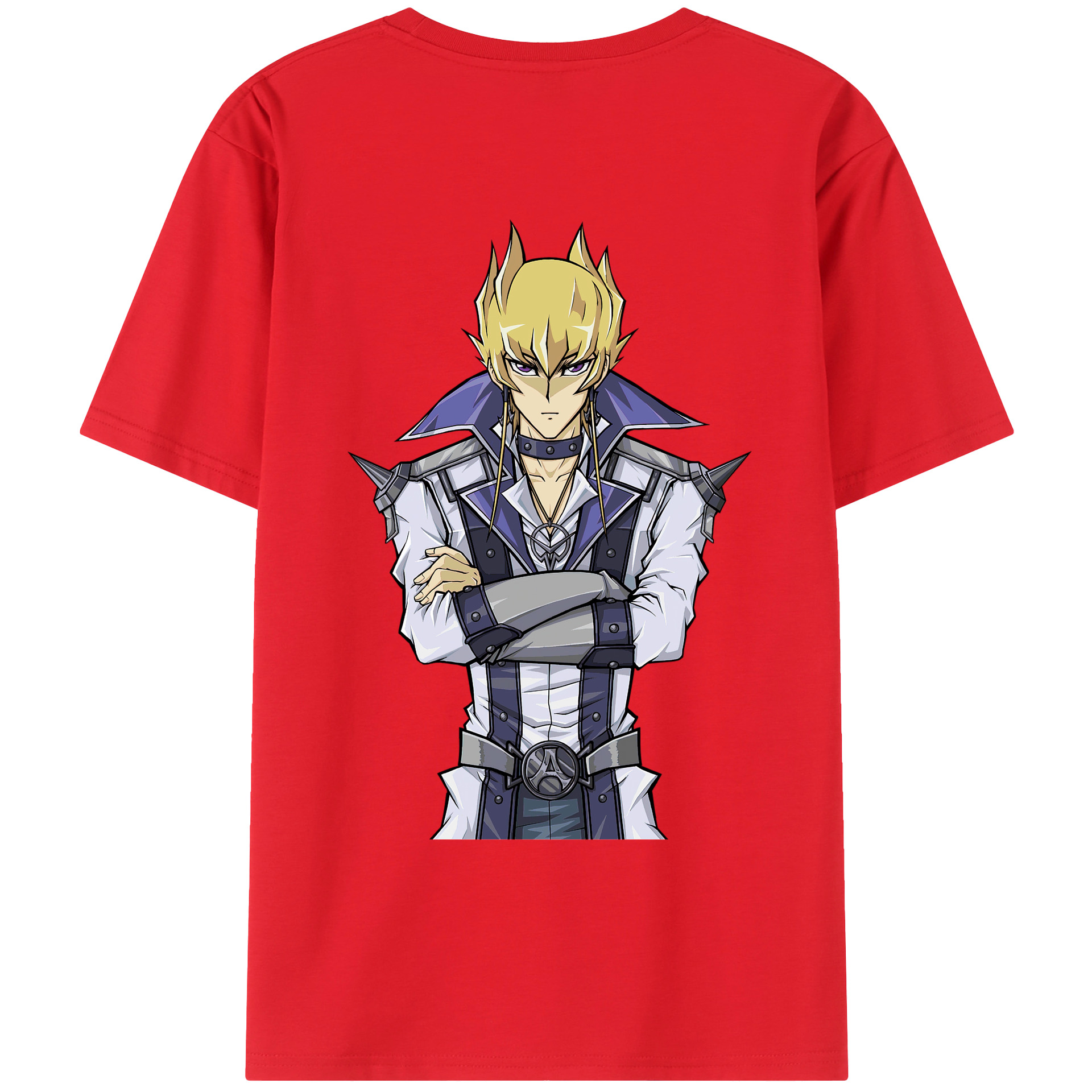 （画像用） 遊☆戯☆王 Yu-Gi-Oh! 綿100％ メンズ半袖Tシャツ（バックプリント） 通気性