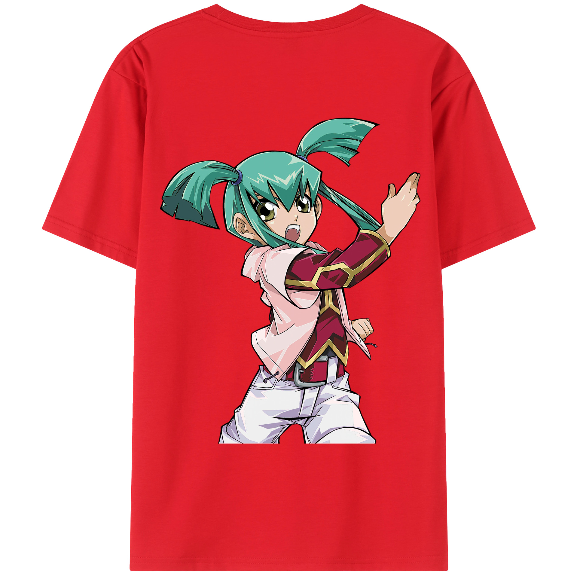 （画像用） 遊☆戯☆王 Yu-Gi-Oh! 綿100％ メンズ半袖Tシャツ（バックプリント） 通気性