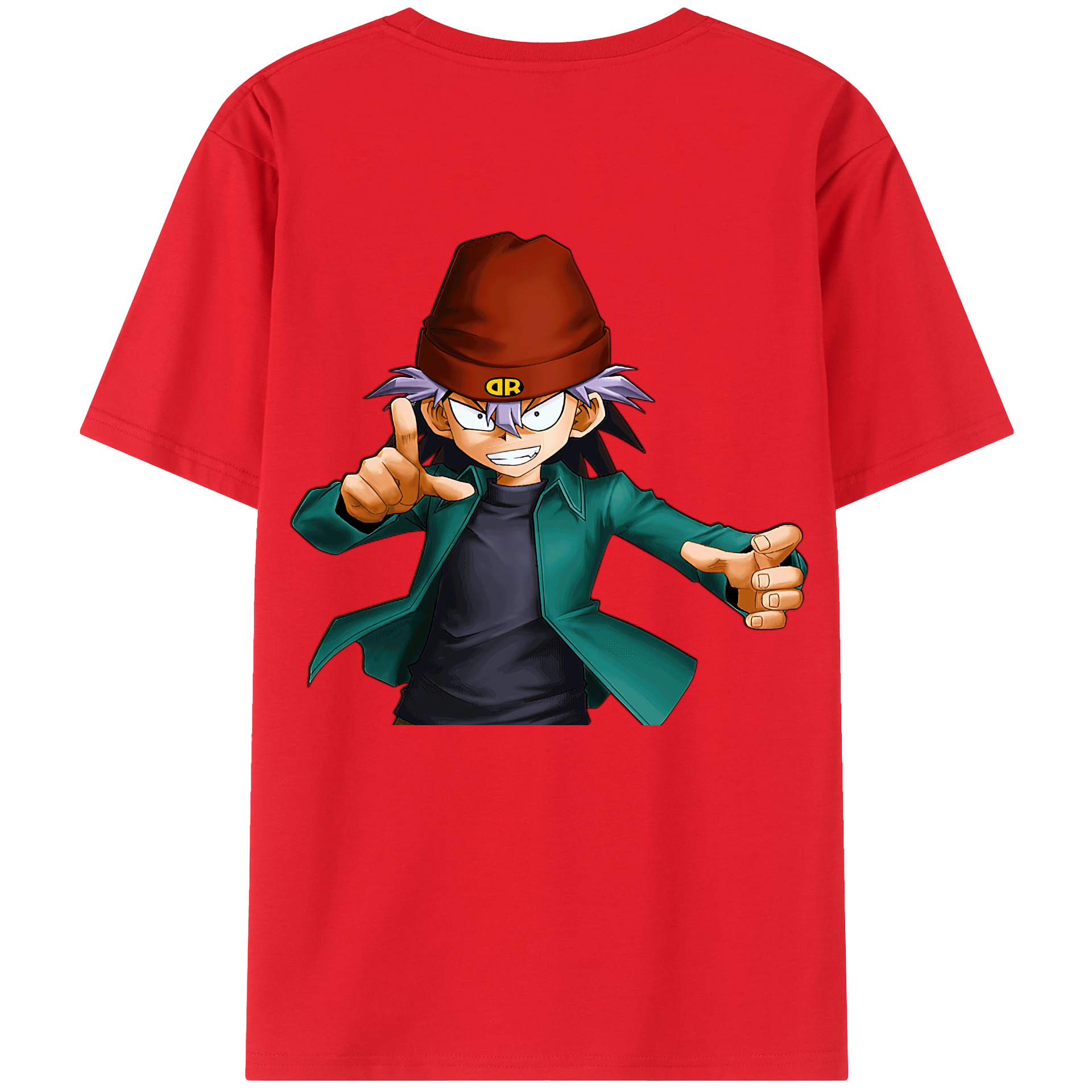 （画像用） 遊☆戯☆王 Yu-Gi-Oh! 綿100％ メンズ半袖Tシャツ（バックプリント） 通気性