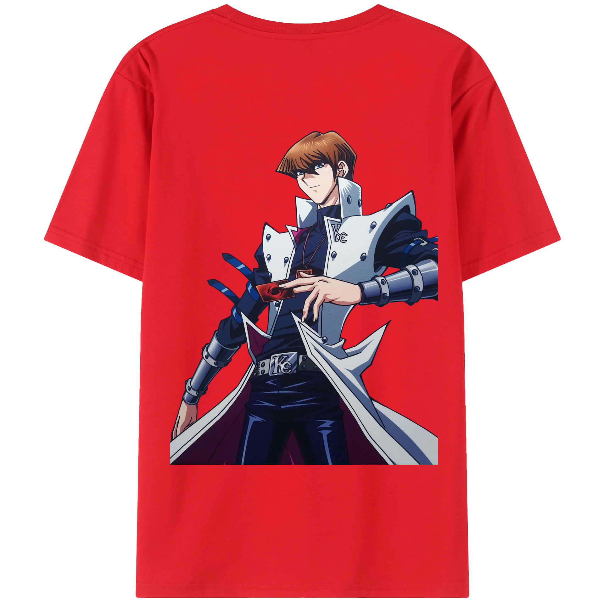 （画像用） 遊☆戯☆王 Yu-Gi-Oh! 綿100％ メンズ半袖Tシャツ（バックプリント） 通気性