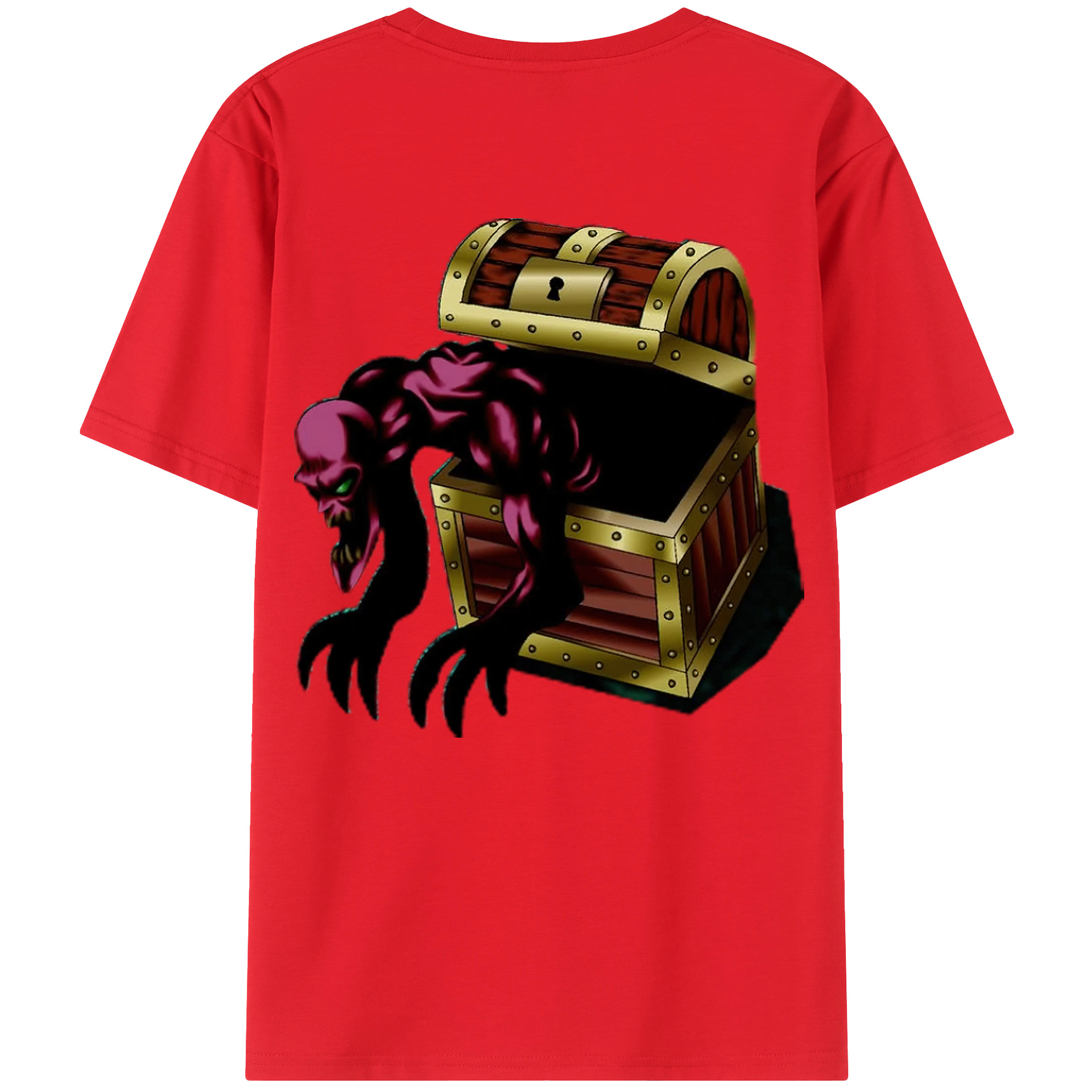 （画像用） 遊☆戯☆王 Yu-Gi-Oh! 綿100％ メンズ半袖Tシャツ（バックプリント） 通気性