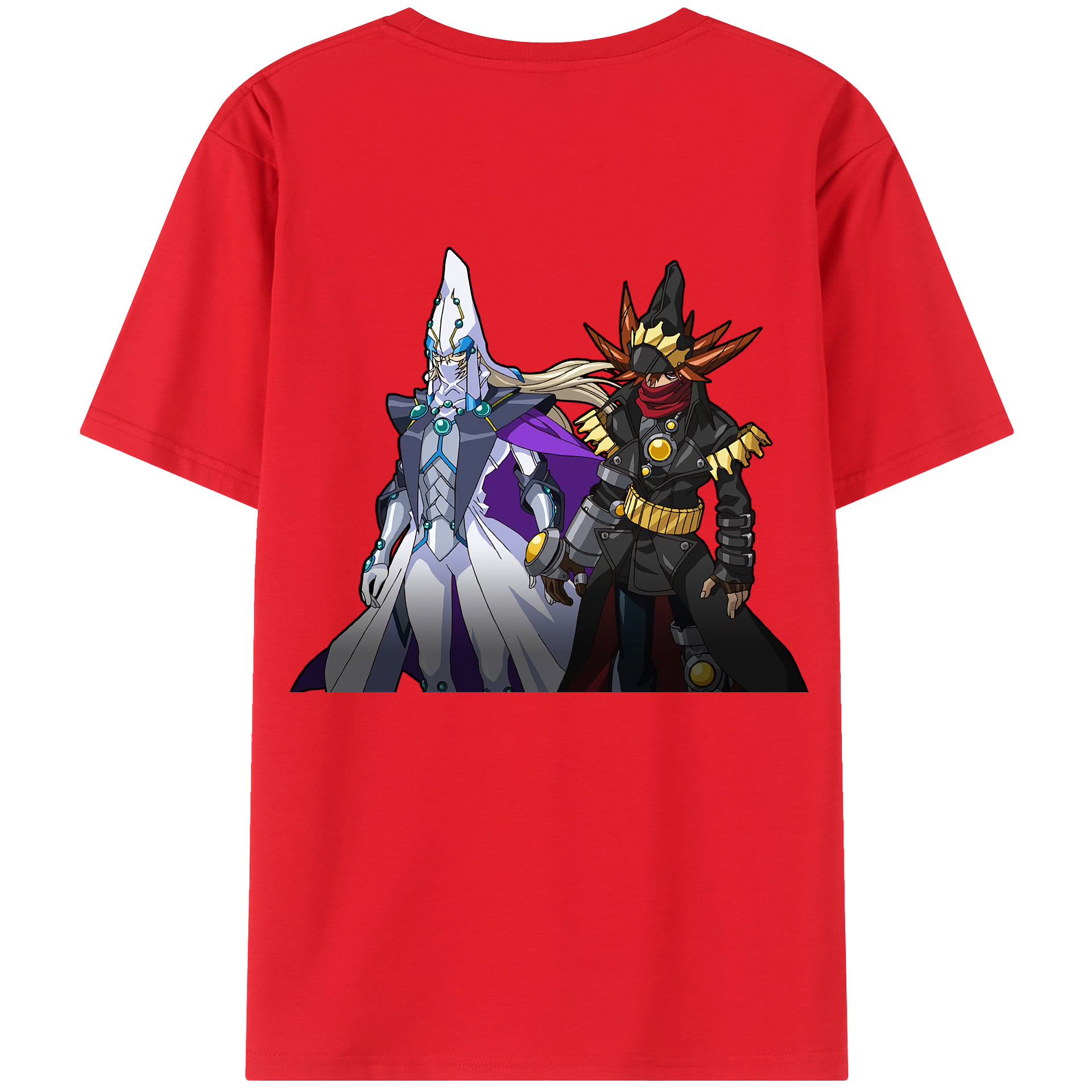 （画像用） 遊☆戯☆王 Yu-Gi-Oh! 綿100％ メンズ半袖Tシャツ（バックプリント） 通気性
