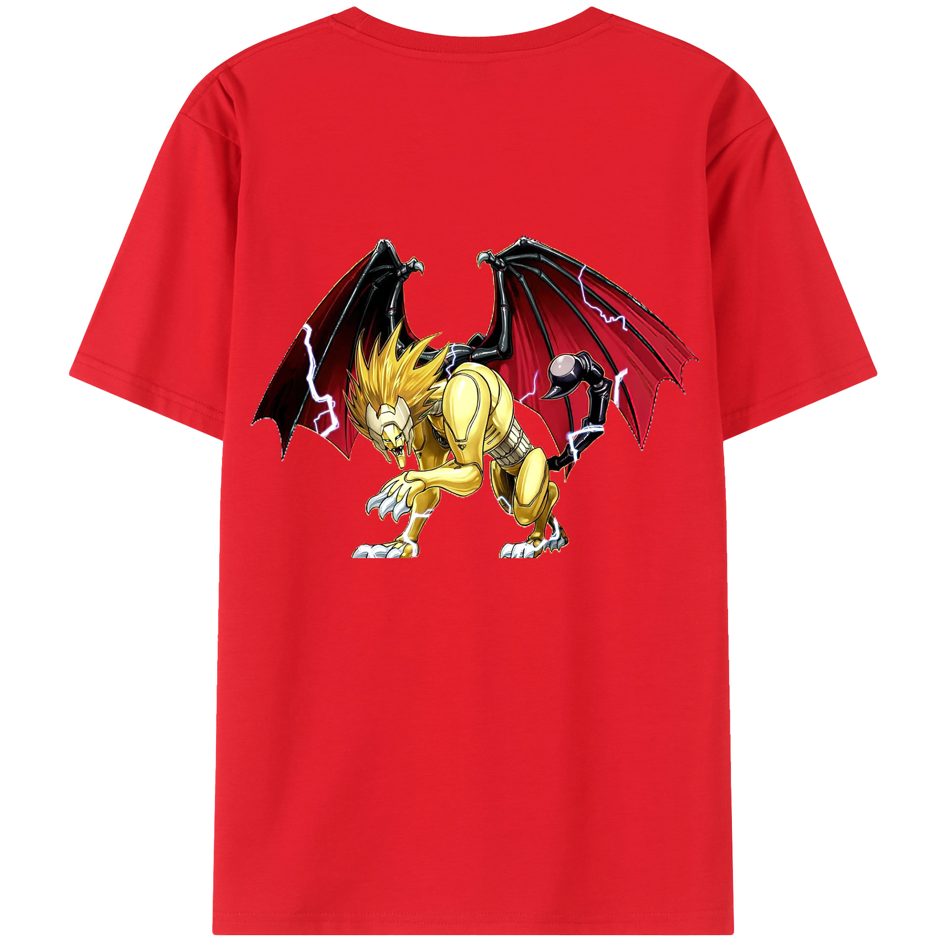 （画像用） 遊☆戯☆王 Yu-Gi-Oh! 綿100％ メンズ半袖Tシャツ（バックプリント） 通気性