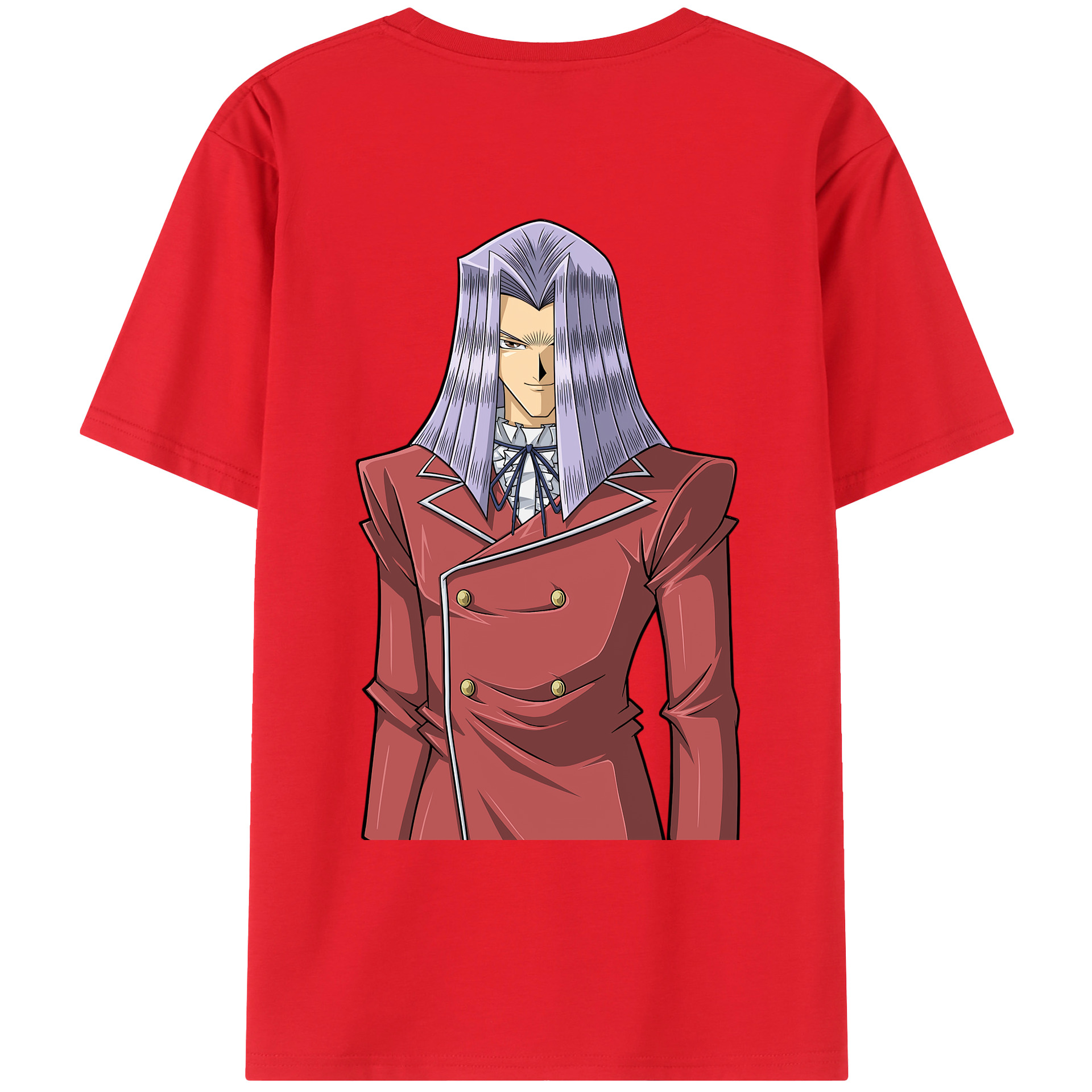 （画像用） 遊☆戯☆王 Yu-Gi-Oh! 綿100％ メンズ半袖Tシャツ（バックプリント） 通気性
