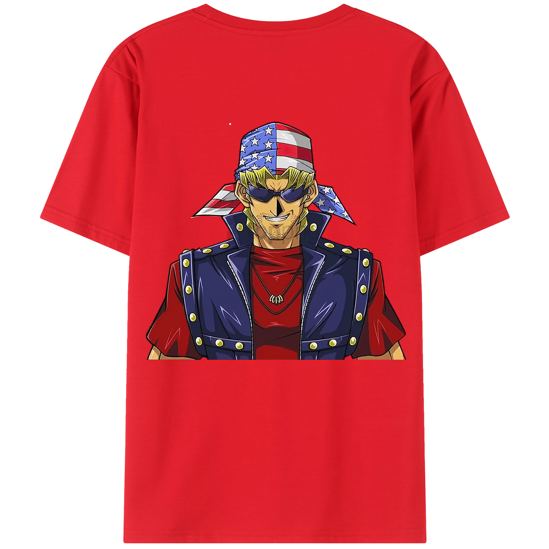 （画像用） 遊☆戯☆王 Yu-Gi-Oh! 綿100％ メンズ半袖Tシャツ（バックプリント） 通気性
