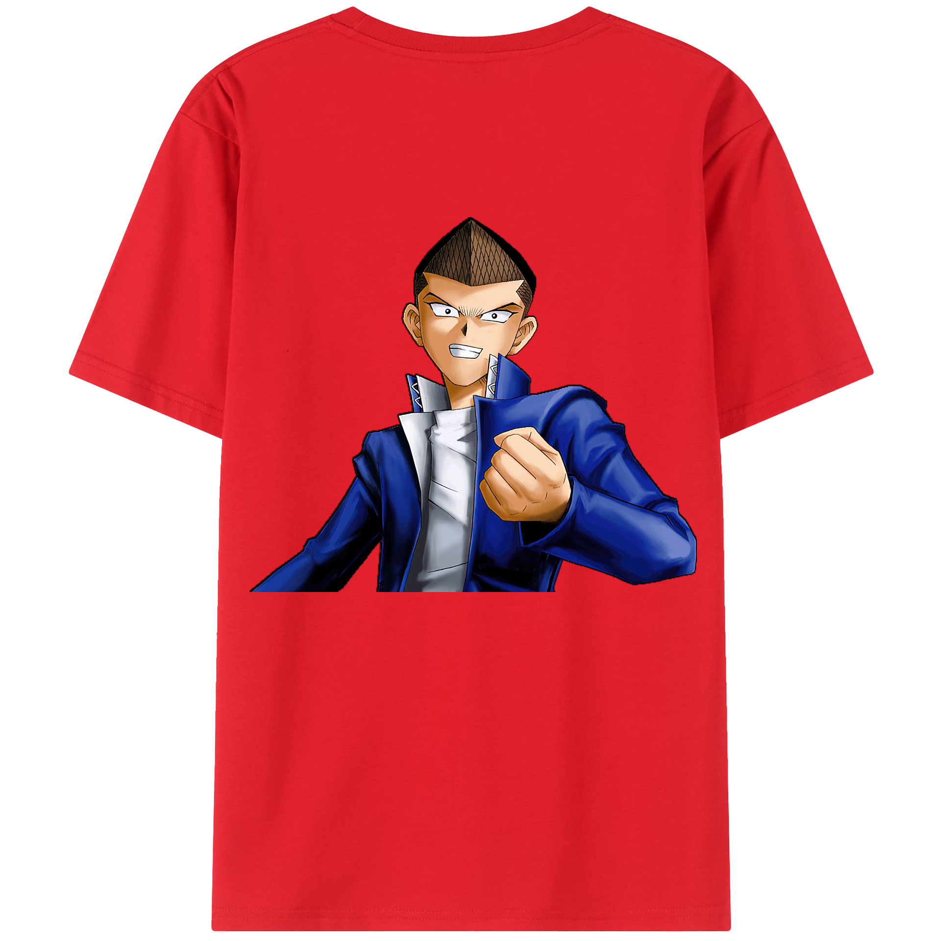 （画像用） 遊☆戯☆王 Yu-Gi-Oh! 綿100％ メンズ半袖Tシャツ（バックプリント） 通気性