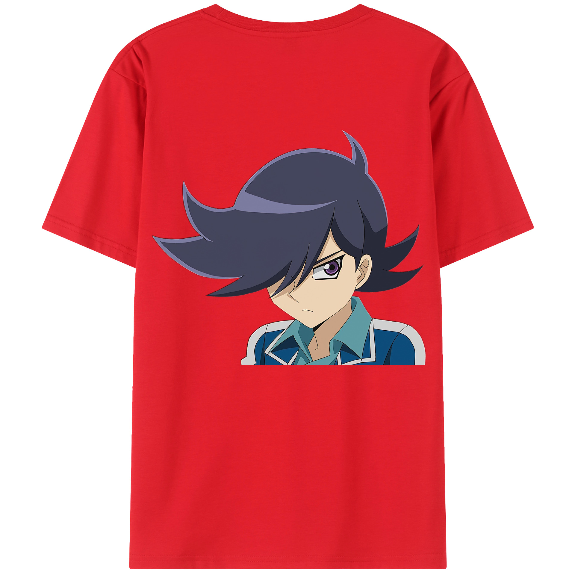 （画像用） 遊☆戯☆王 Yu-Gi-Oh! 綿100％ メンズ半袖Tシャツ（バックプリント） 通気性