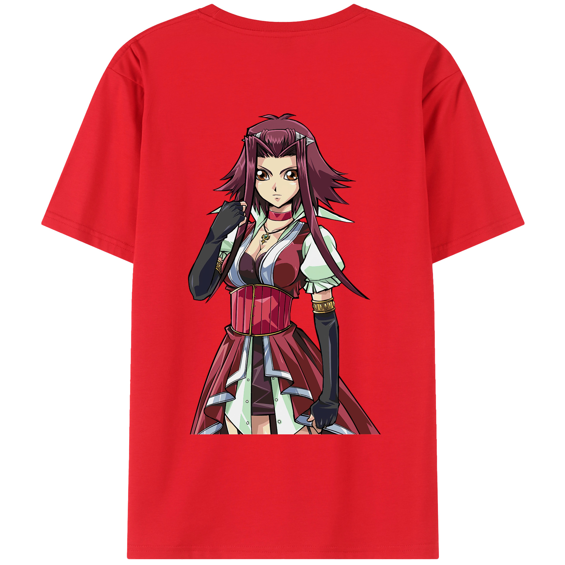 （画像用） 遊☆戯☆王 Yu-Gi-Oh! 綿100％ メンズ半袖Tシャツ（バックプリント） 通気性