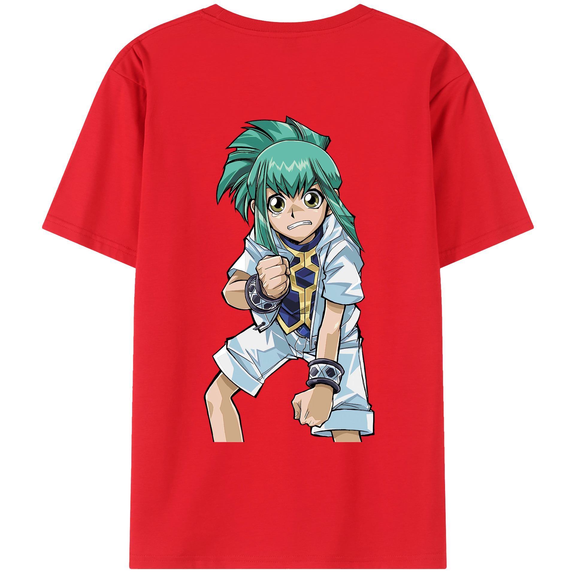 （画像用） 遊☆戯☆王 Yu-Gi-Oh! 綿100％ メンズ半袖Tシャツ（バックプリント） 通気性