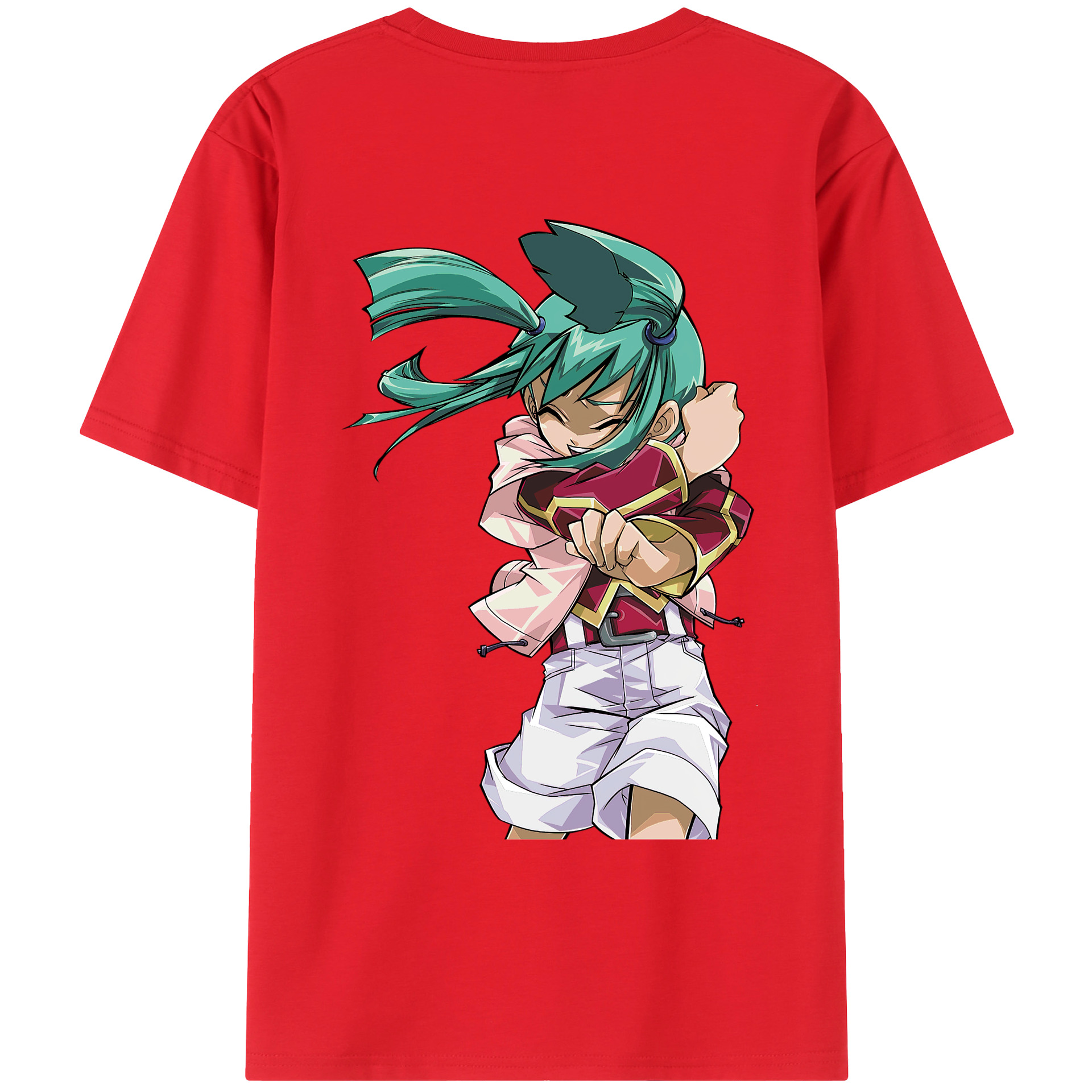 （画像用） 遊☆戯☆王 Yu-Gi-Oh! 綿100％ メンズ半袖Tシャツ（バックプリント） 通気性