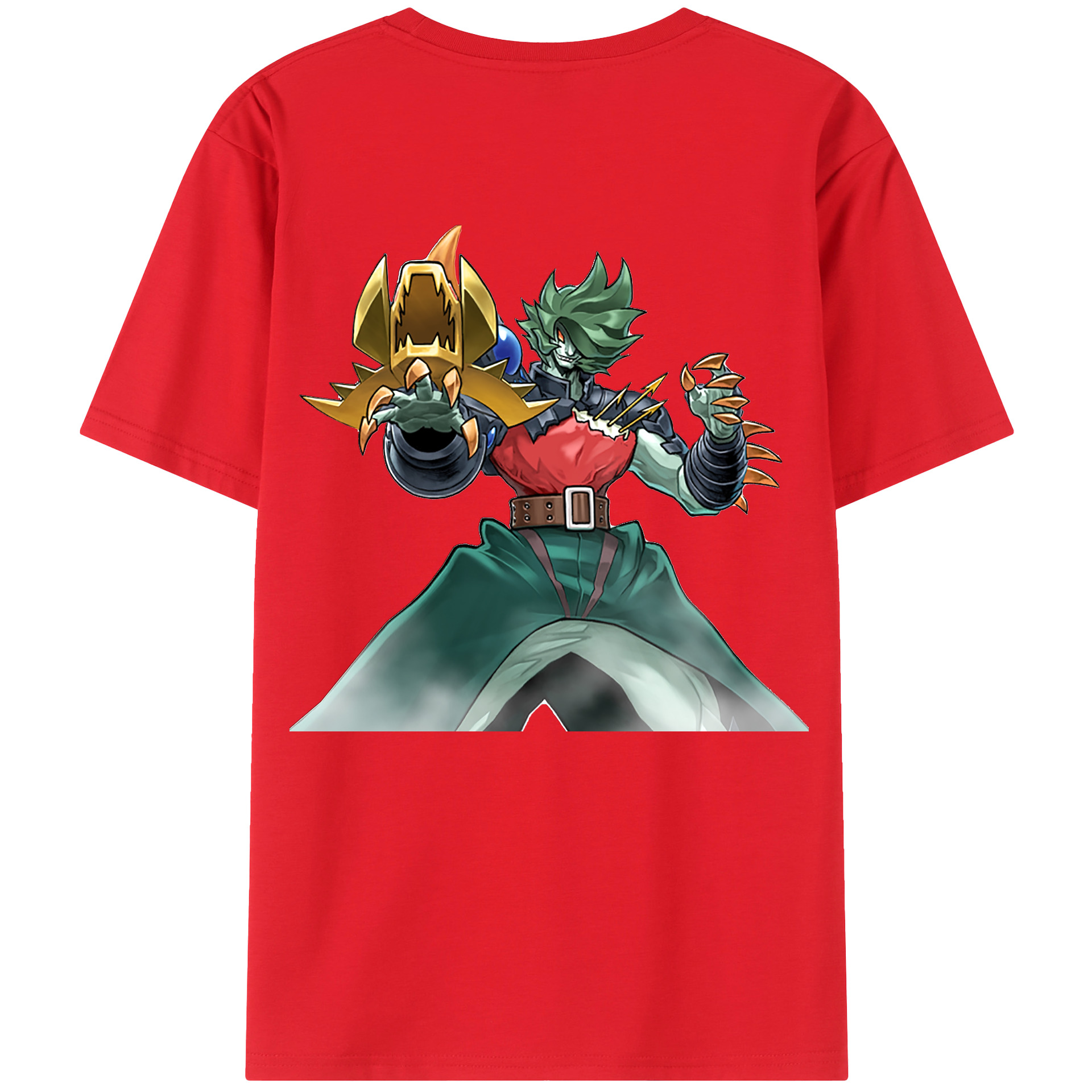 （画像用） 遊☆戯☆王 Yu-Gi-Oh! 綿100％ メンズ半袖Tシャツ（バックプリント） 通気性