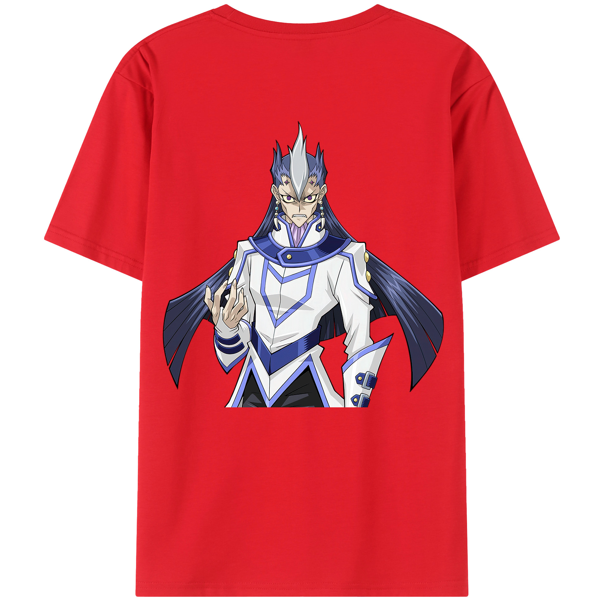 （画像用） 遊☆戯☆王 Yu-Gi-Oh! 綿100％ メンズ半袖Tシャツ（バックプリント） 通気性