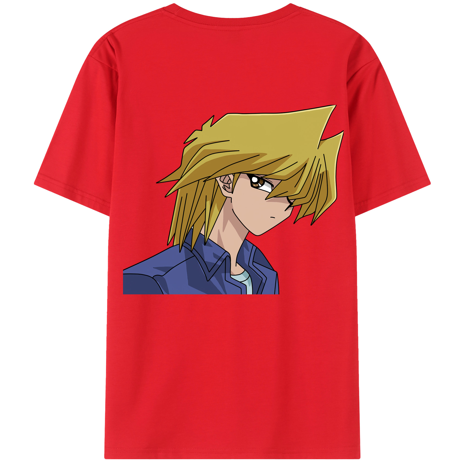 （画像用） 遊☆戯☆王 Yu-Gi-Oh! 綿100％ メンズ半袖Tシャツ（バックプリント） 通気性