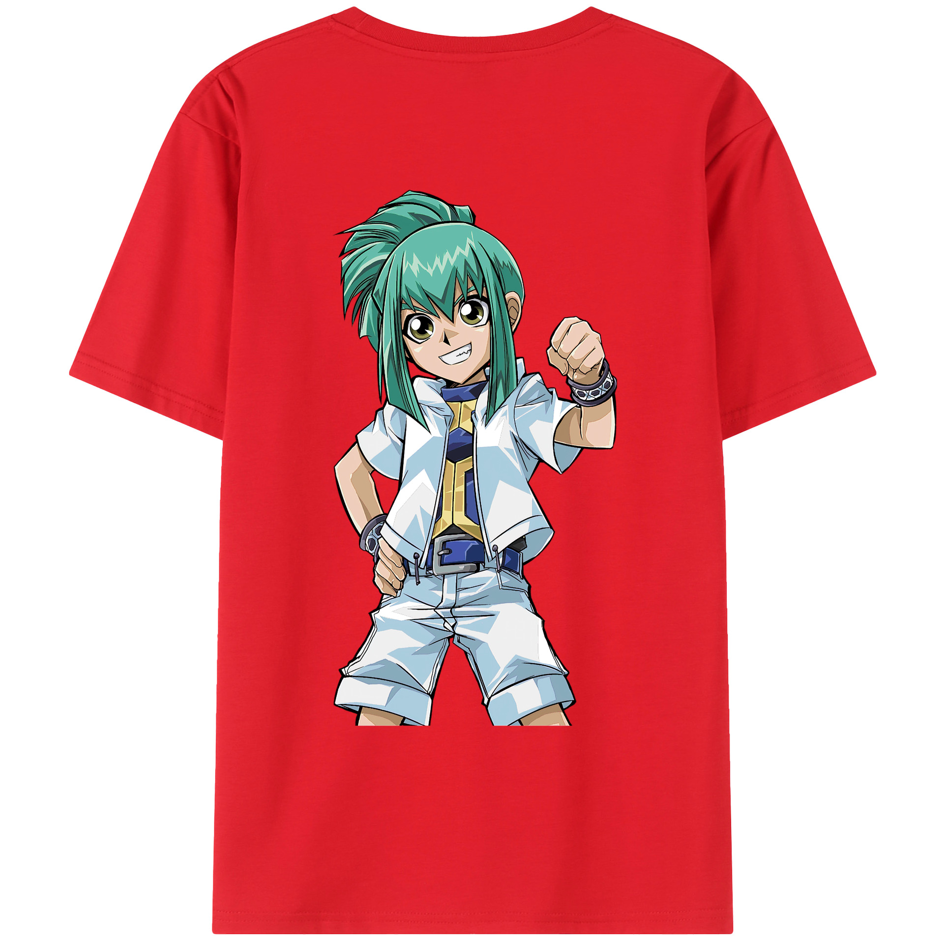 （画像用） 遊☆戯☆王 Yu-Gi-Oh! 綿100％ メンズ半袖Tシャツ（バックプリント） 通気性