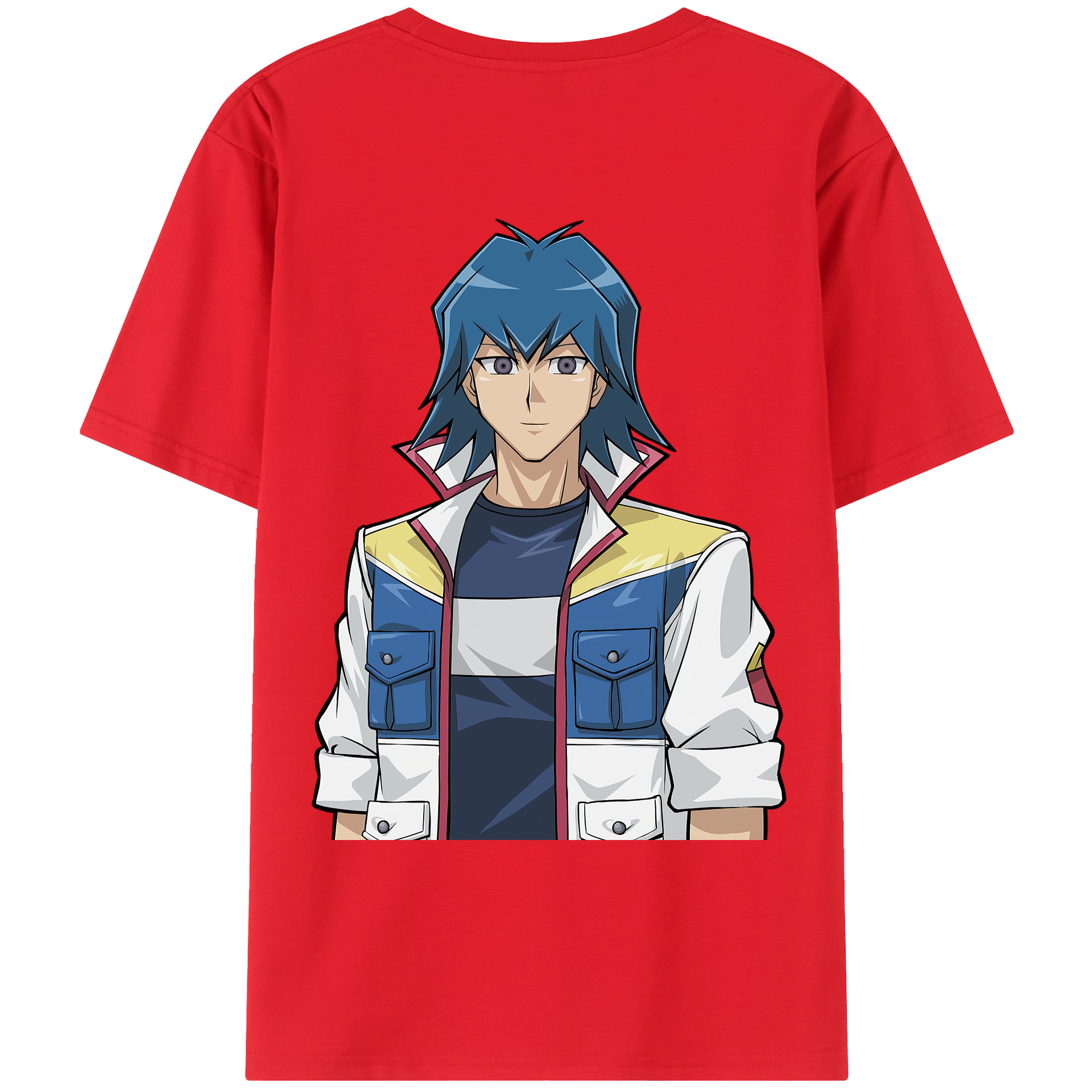 （画像用） 遊☆戯☆王 Yu-Gi-Oh! 綿100％ メンズ半袖Tシャツ（バックプリント） 通気性