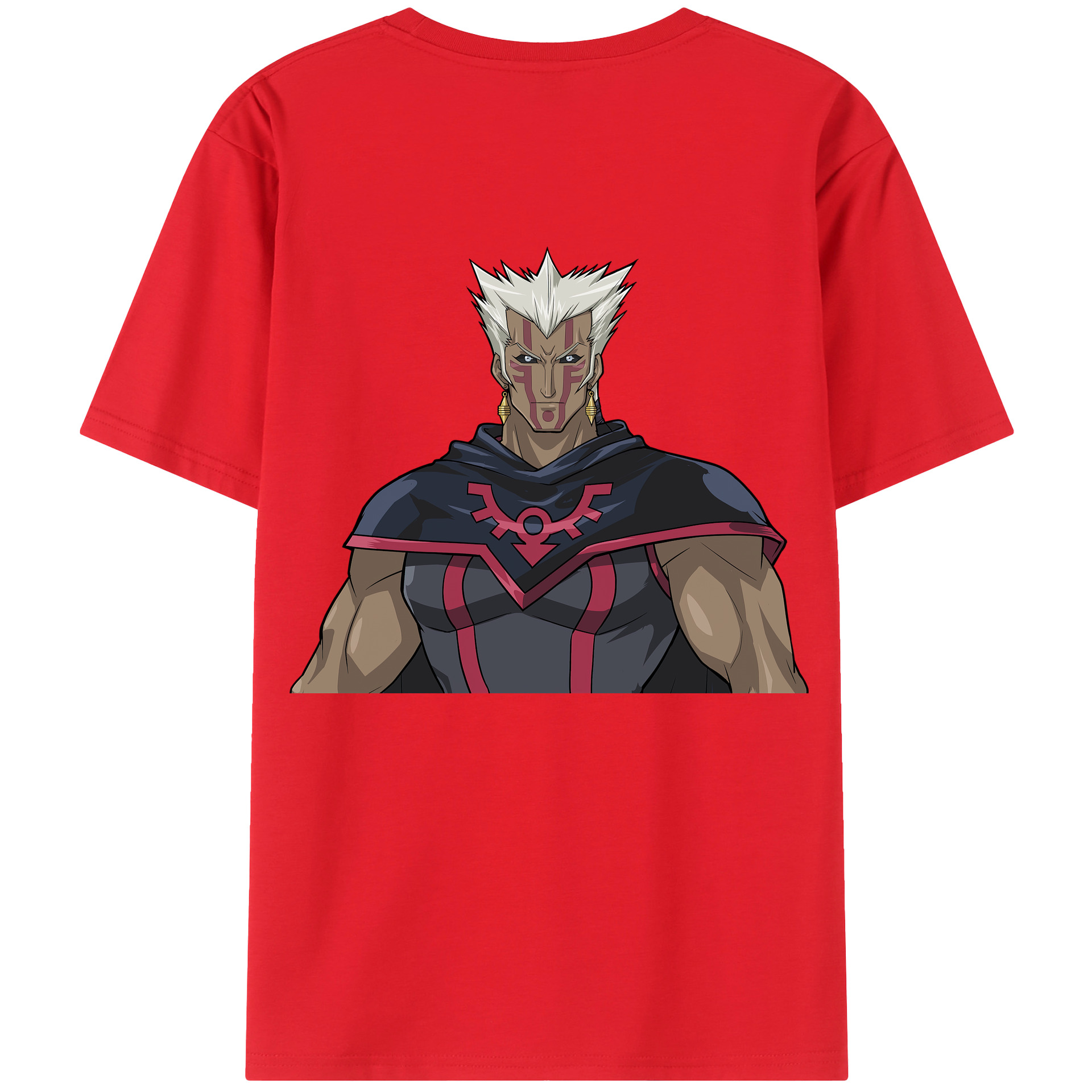 （画像用） 遊☆戯☆王 Yu-Gi-Oh! 綿100％ メンズ半袖Tシャツ（バックプリント） 通気性