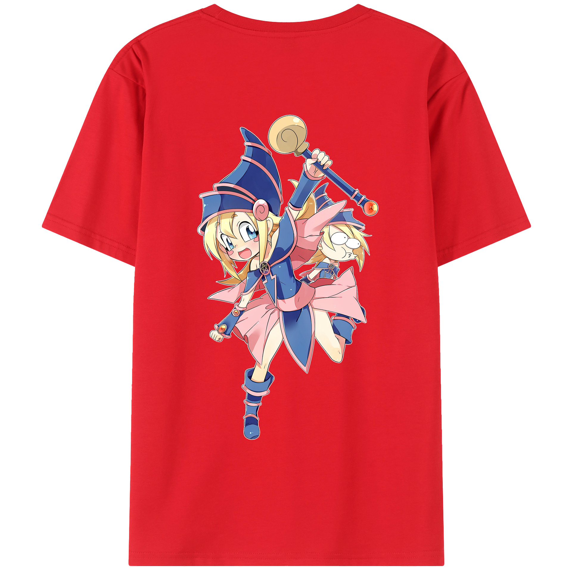 （画像用） 遊☆戯☆王 Yu-Gi-Oh! 綿100％ メンズ半袖Tシャツ（バックプリント） 通気性
