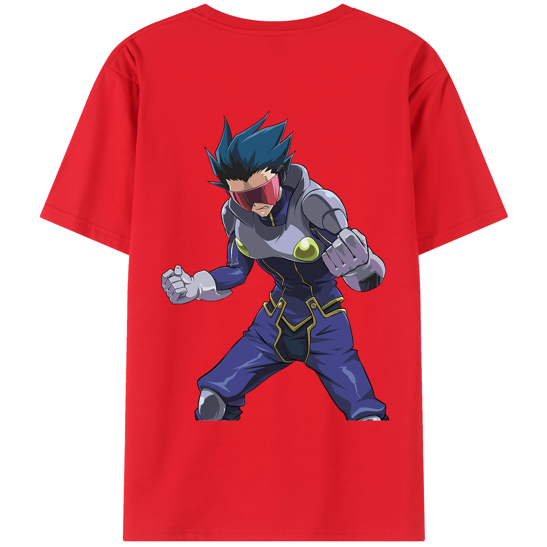 （画像用） 遊☆戯☆王 Yu-Gi-Oh! 綿100％ メンズ半袖Tシャツ（バックプリント） 通気性