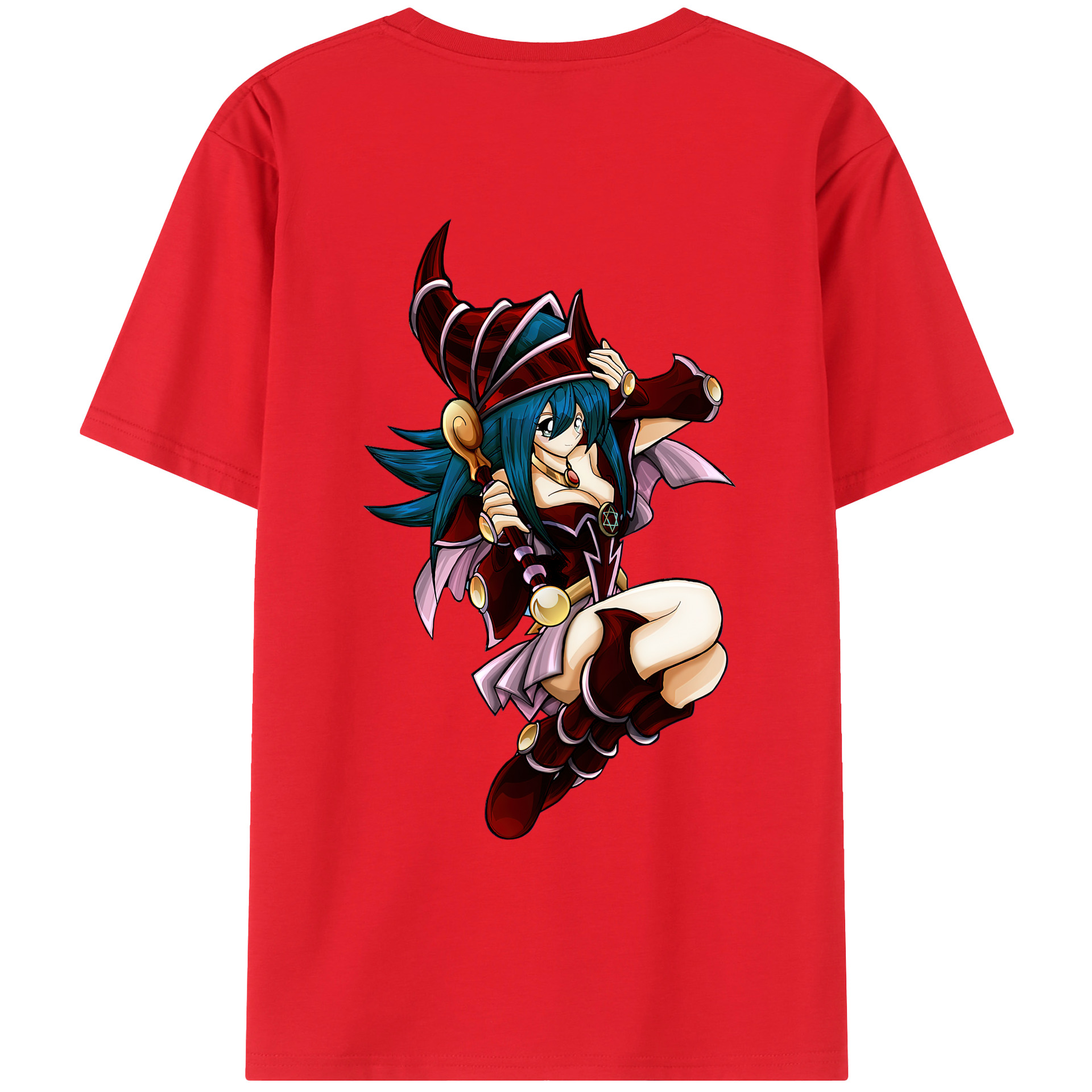 （画像用） 遊☆戯☆王 Yu-Gi-Oh! 綿100％ メンズ半袖Tシャツ（バックプリント） 通気性