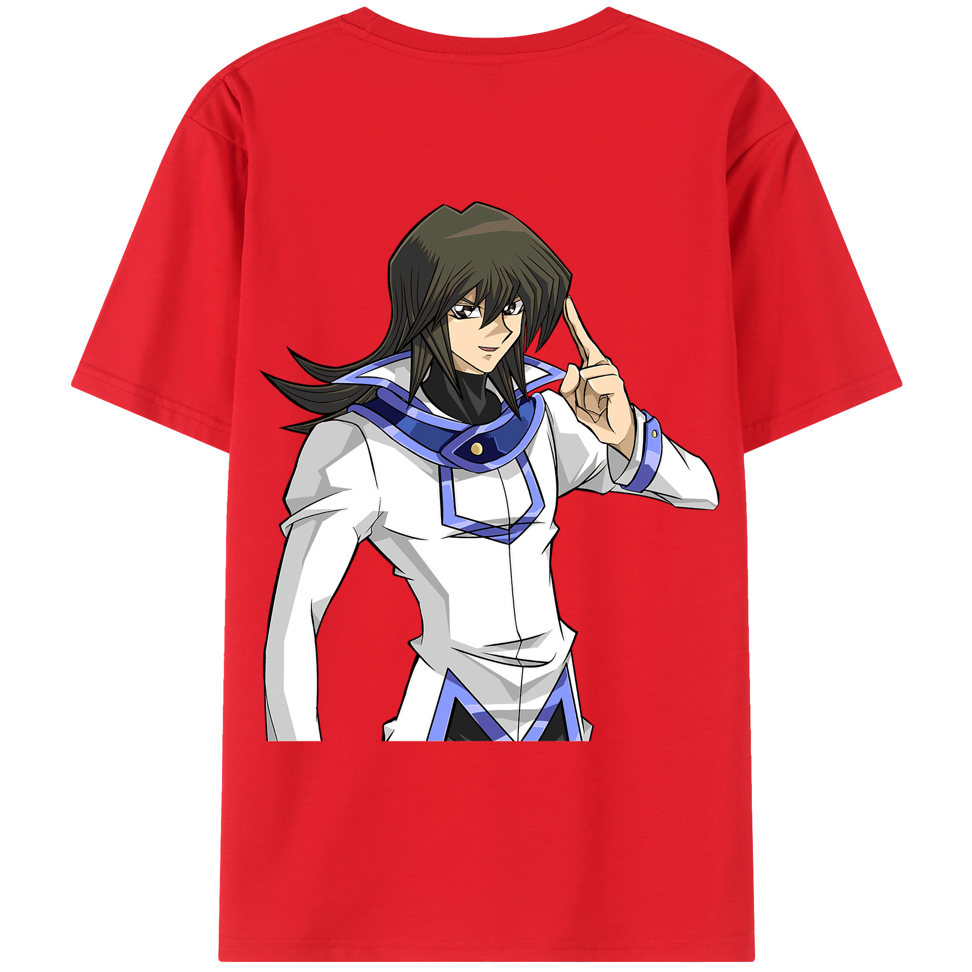 （画像用） 遊☆戯☆王 Yu-Gi-Oh! 綿100％ メンズ半袖Tシャツ（バックプリント） 通気性