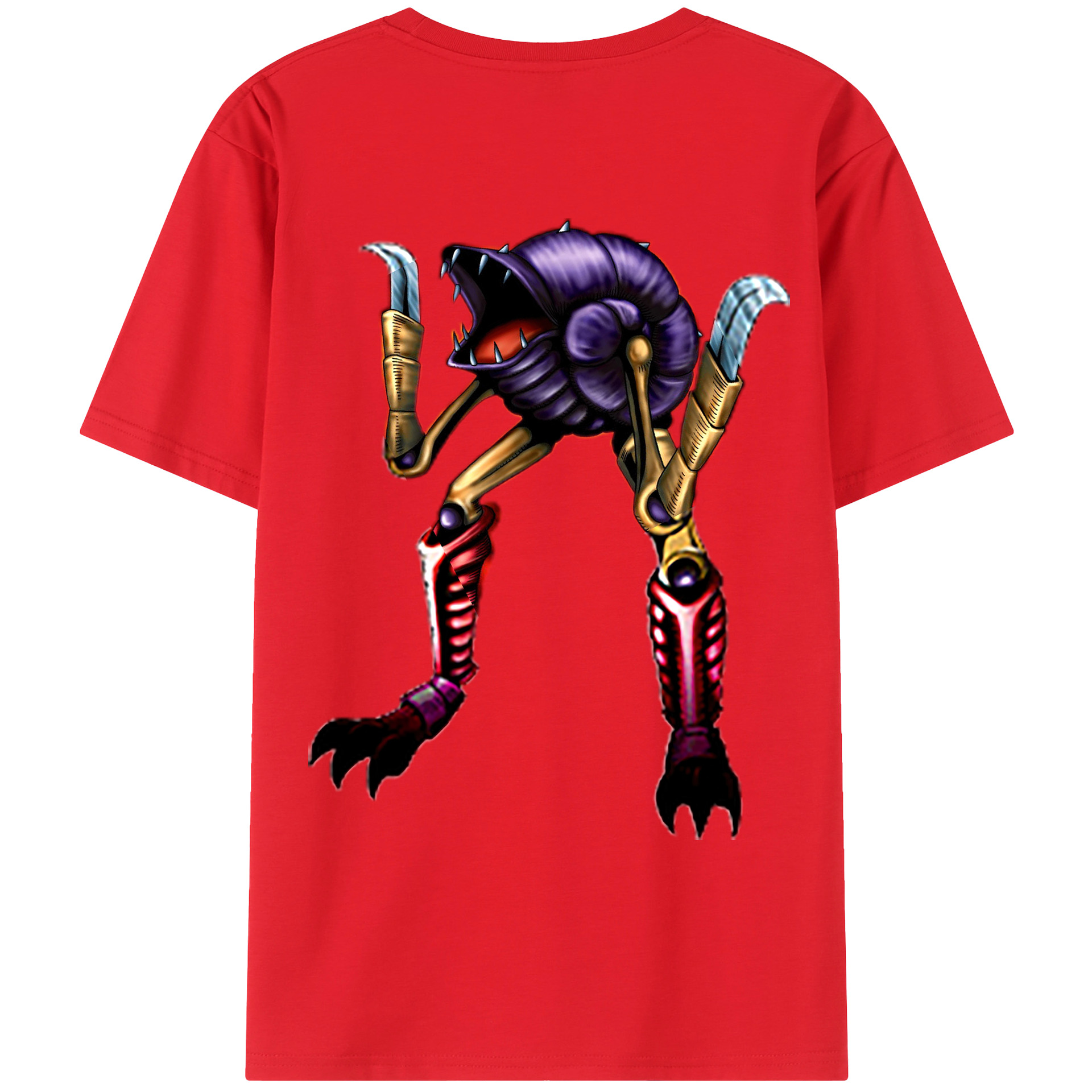 （画像用） 遊☆戯☆王 Yu-Gi-Oh! 綿100％ メンズ半袖Tシャツ（バックプリント） 通気性
