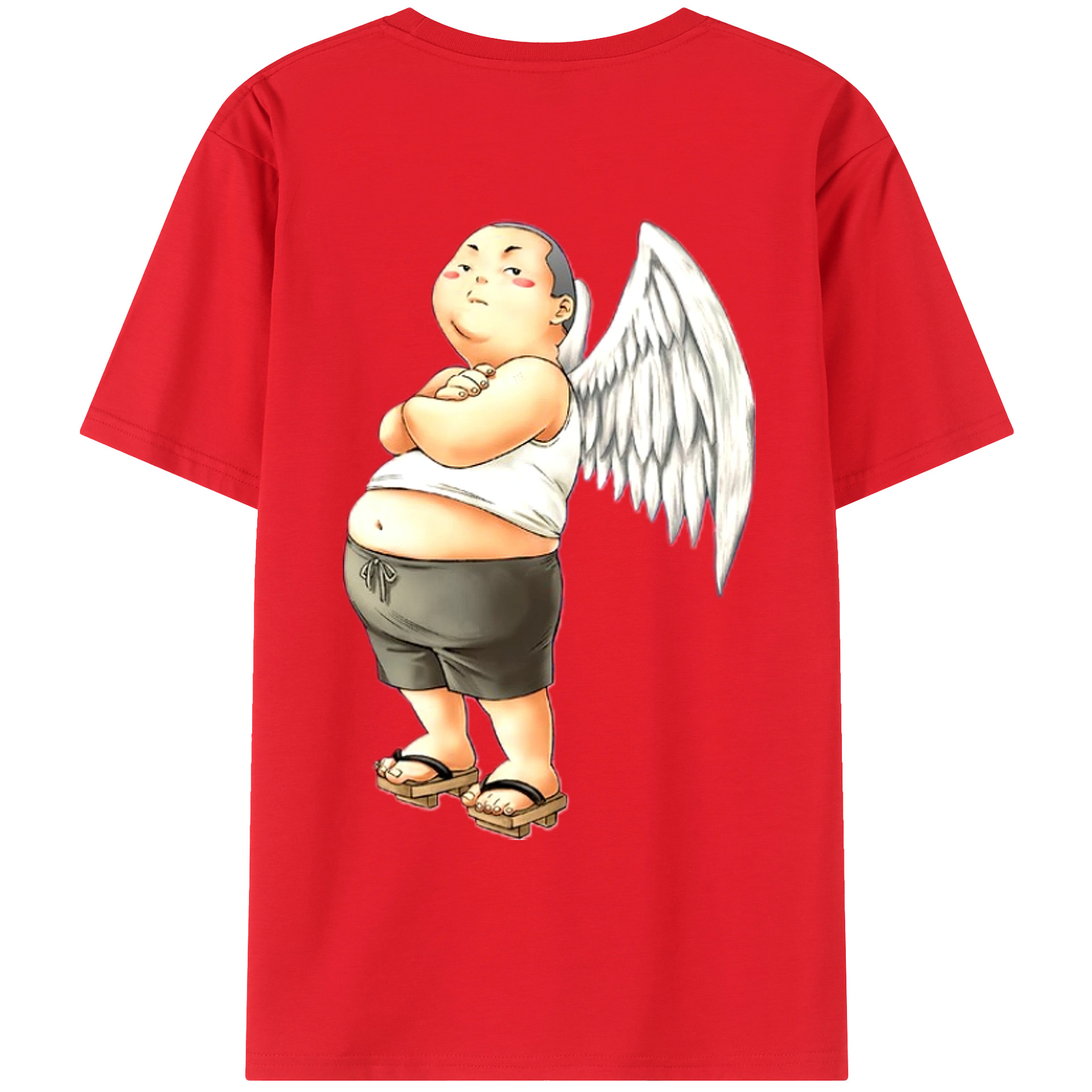 （画像用） 遊☆戯☆王 Yu-Gi-Oh! 綿100％ メンズ半袖Tシャツ（バックプリント） 通気性