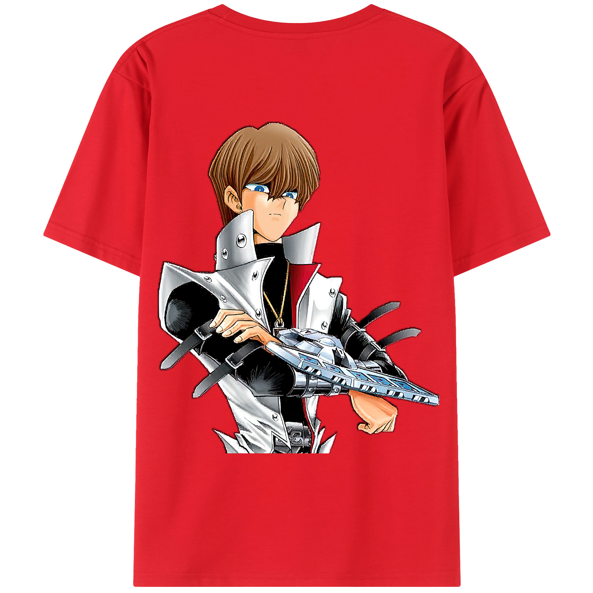 （画像用） 遊☆戯☆王 Yu-Gi-Oh! 綿100％ メンズ半袖Tシャツ（バックプリント） 通気性