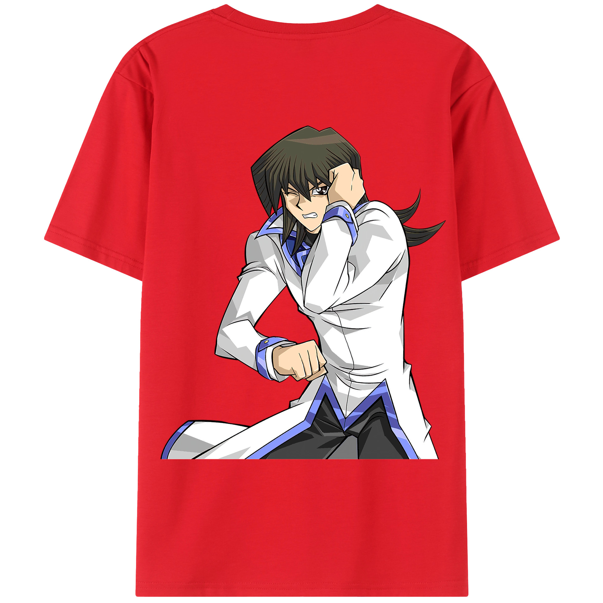 （画像用） 遊☆戯☆王 Yu-Gi-Oh! 綿100％ メンズ半袖Tシャツ（バックプリント） 通気性