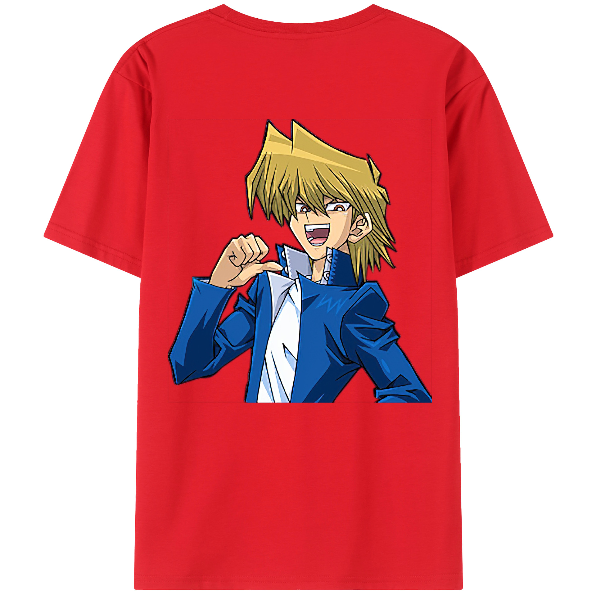 （画像用） 遊☆戯☆王 Yu-Gi-Oh! 綿100％ メンズ半袖Tシャツ（バックプリント） 通気性
