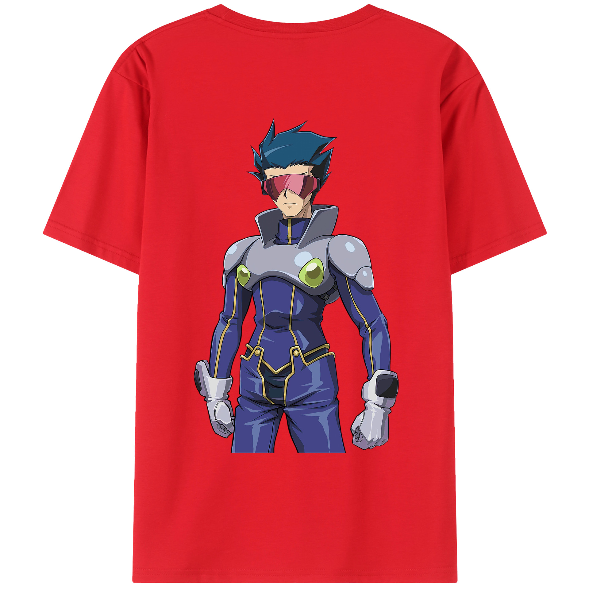 （画像用） 遊☆戯☆王 Yu-Gi-Oh! 綿100％ メンズ半袖Tシャツ（バックプリント） 通気性