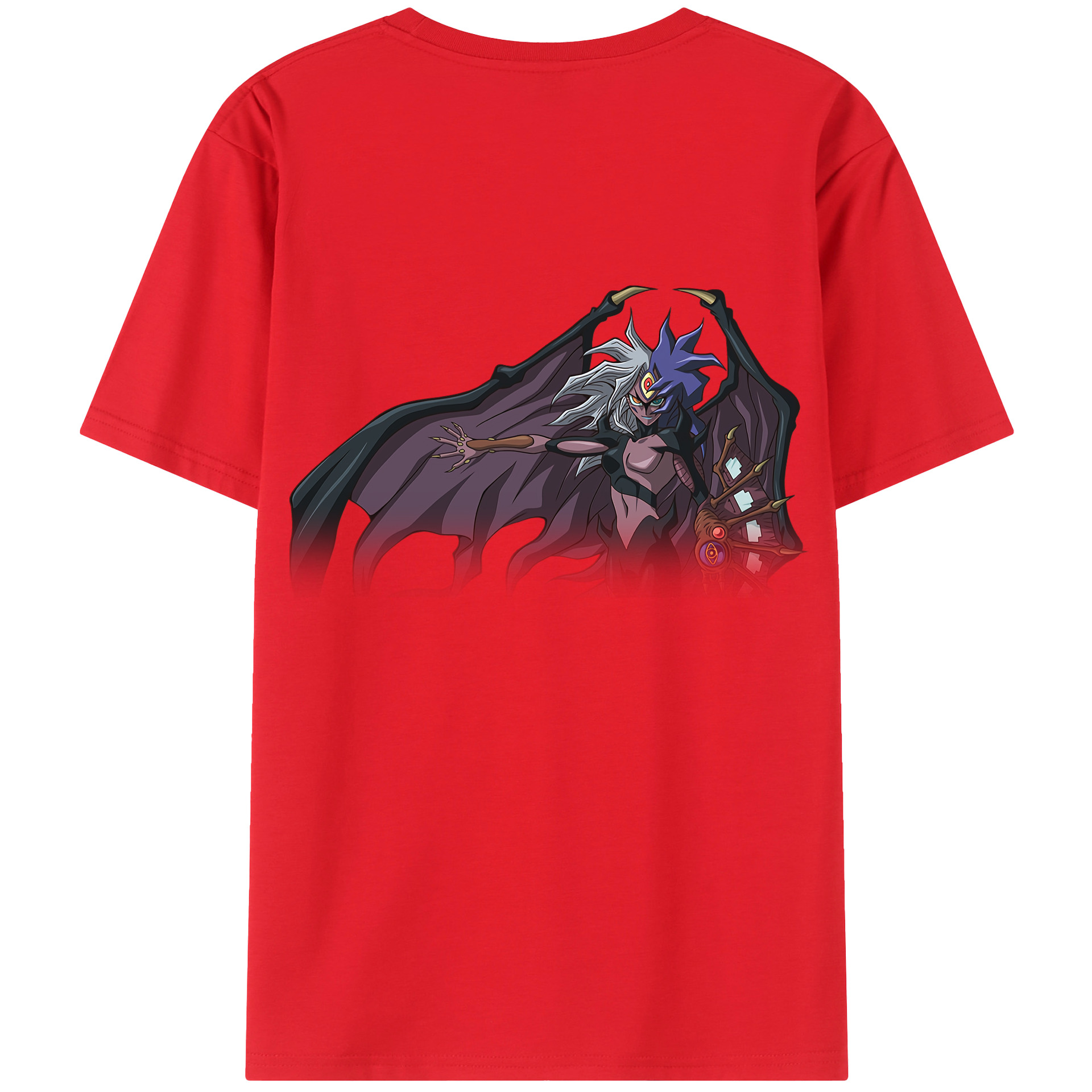 （画像用） 遊☆戯☆王 Yu-Gi-Oh! 綿100％ メンズ半袖Tシャツ（バックプリント） 通気性