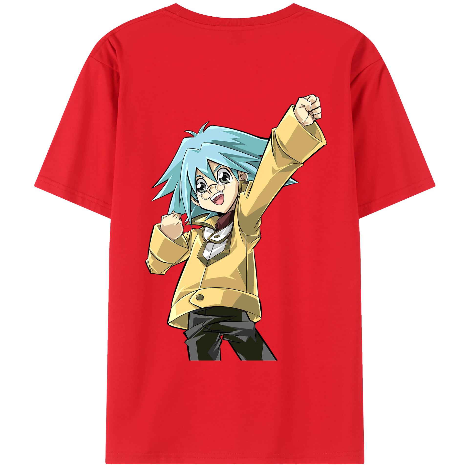 （画像用） 遊☆戯☆王 Yu-Gi-Oh! 綿100％ メンズ半袖Tシャツ（バックプリント） 通気性