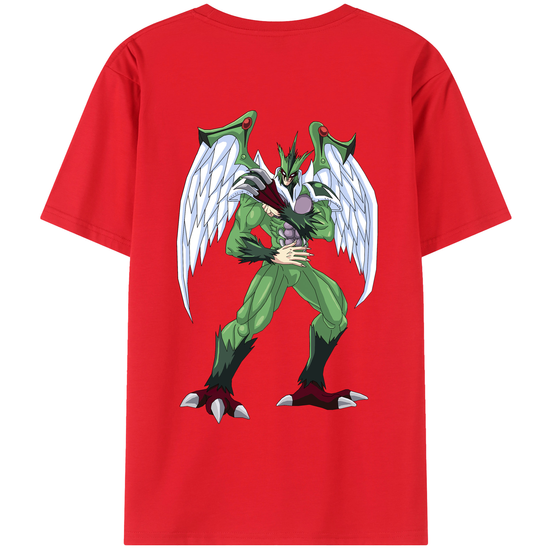 （画像用） 遊☆戯☆王 Yu-Gi-Oh! 綿100％ メンズ半袖Tシャツ（バックプリント） 通気性